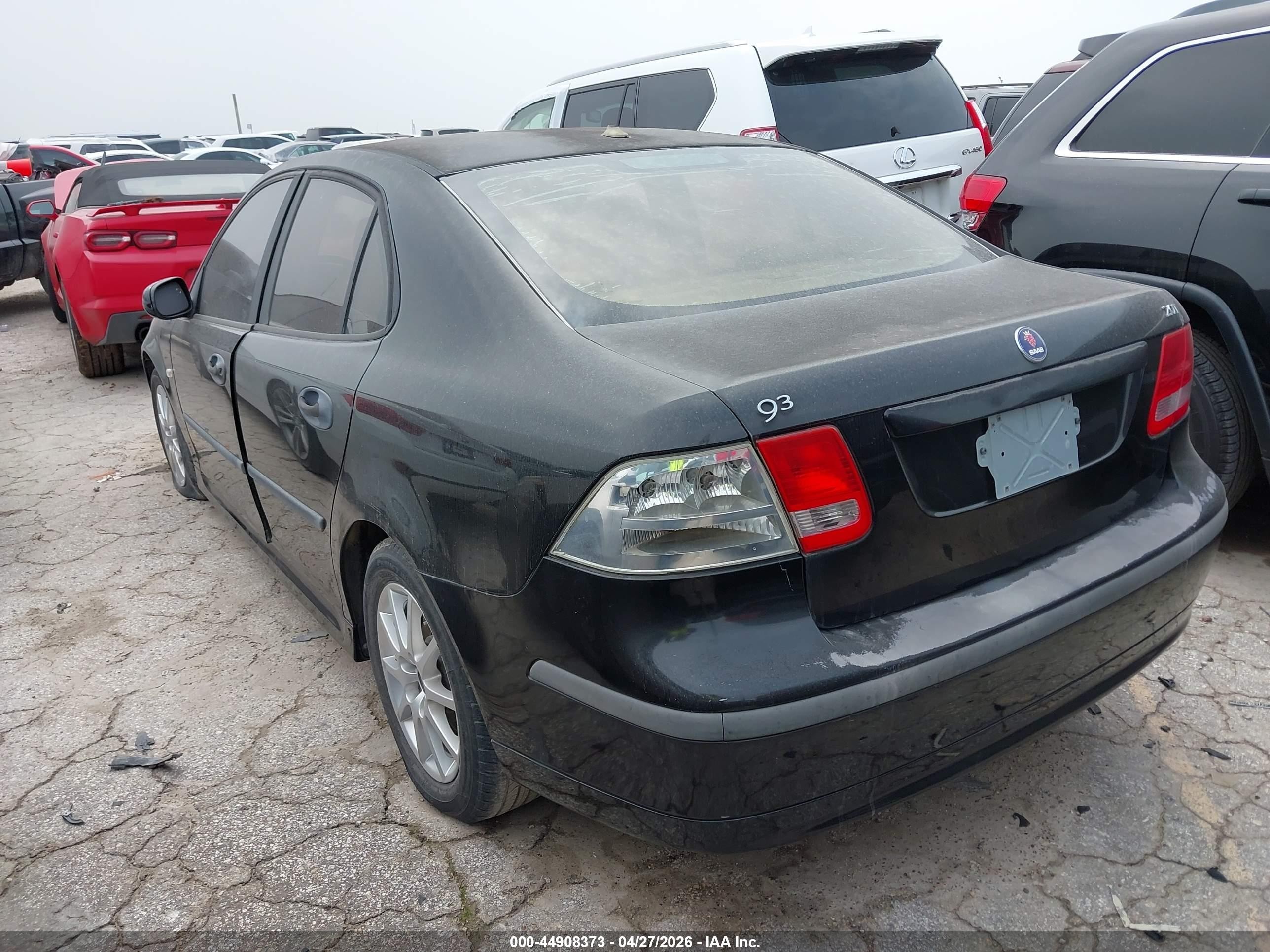 2004 Saab 9-3 Arc Черный vin: YS3FD49Y141015341