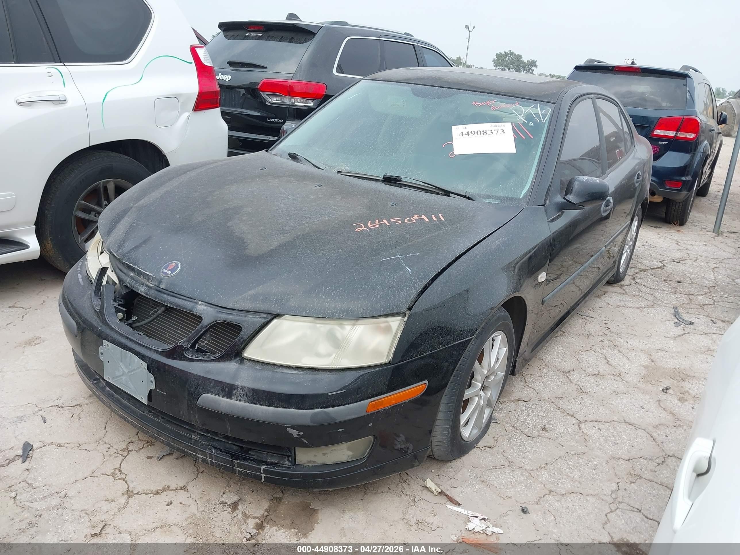 2004 Saab 9-3 Arc Черный vin: YS3FD49Y141015341