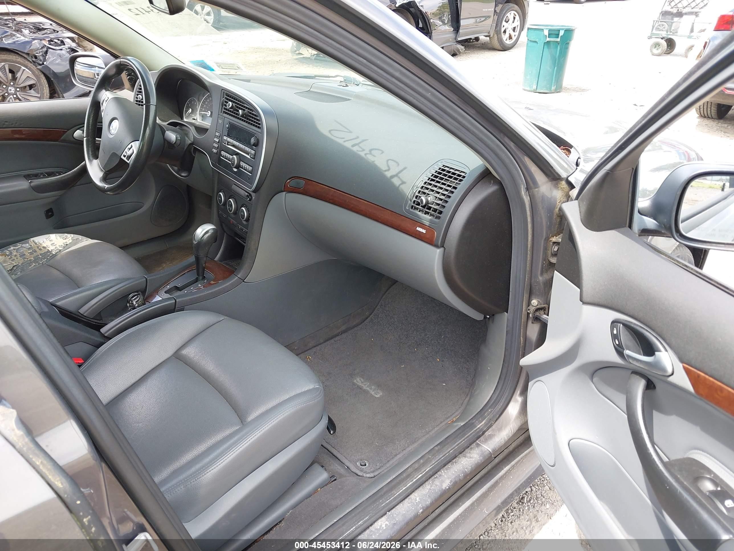 2007 Saab 9-3 2.0t Gray vin: YS3FD49Y171120787