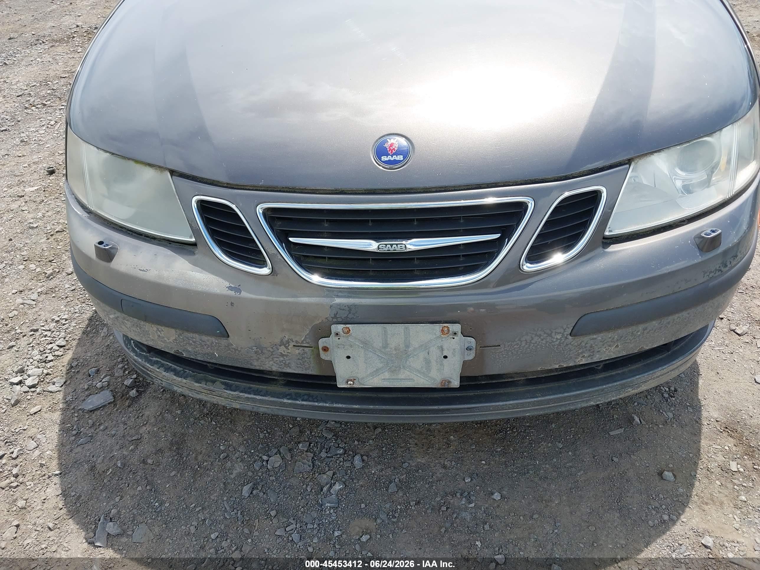 2007 Saab 9-3 2.0t Gray vin: YS3FD49Y171120787