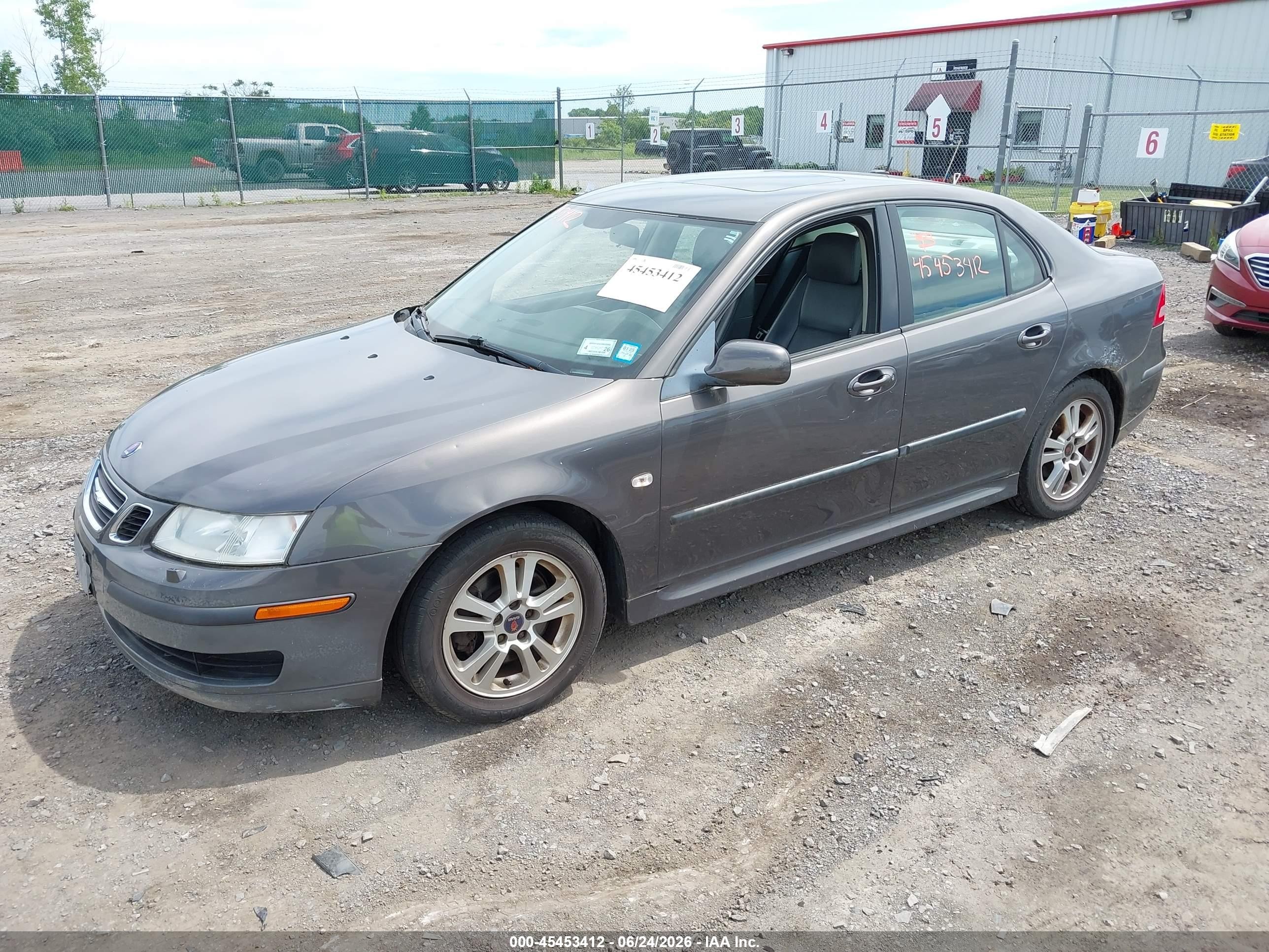 2007 Saab 9-3 2.0t Gray vin: YS3FD49Y171120787