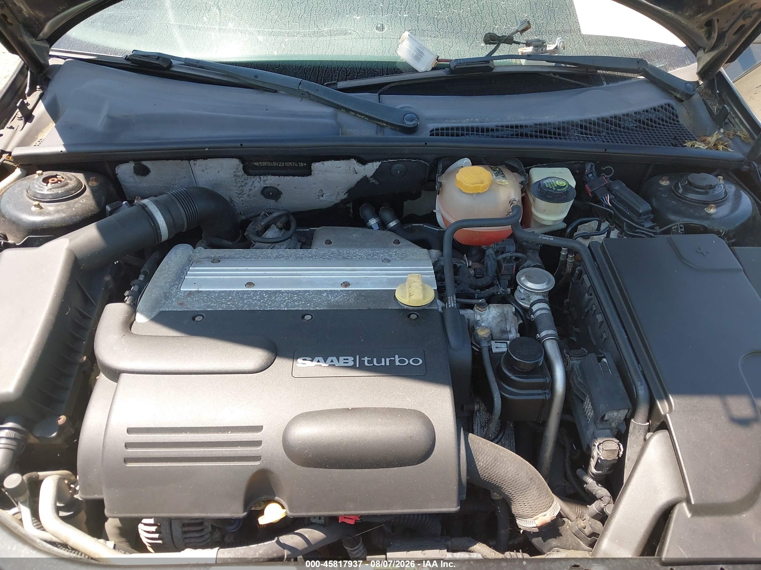 2003 Saab 9-3 Arc Черный vin: YS3FD49Y231057418