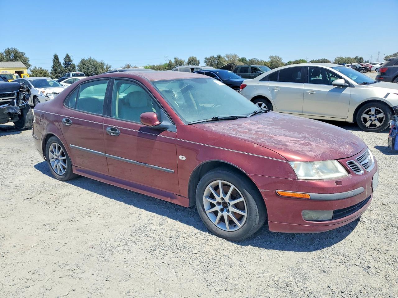 2004 Saab 9-3 Arc Burgundy vin: YS3FD49Y241041821