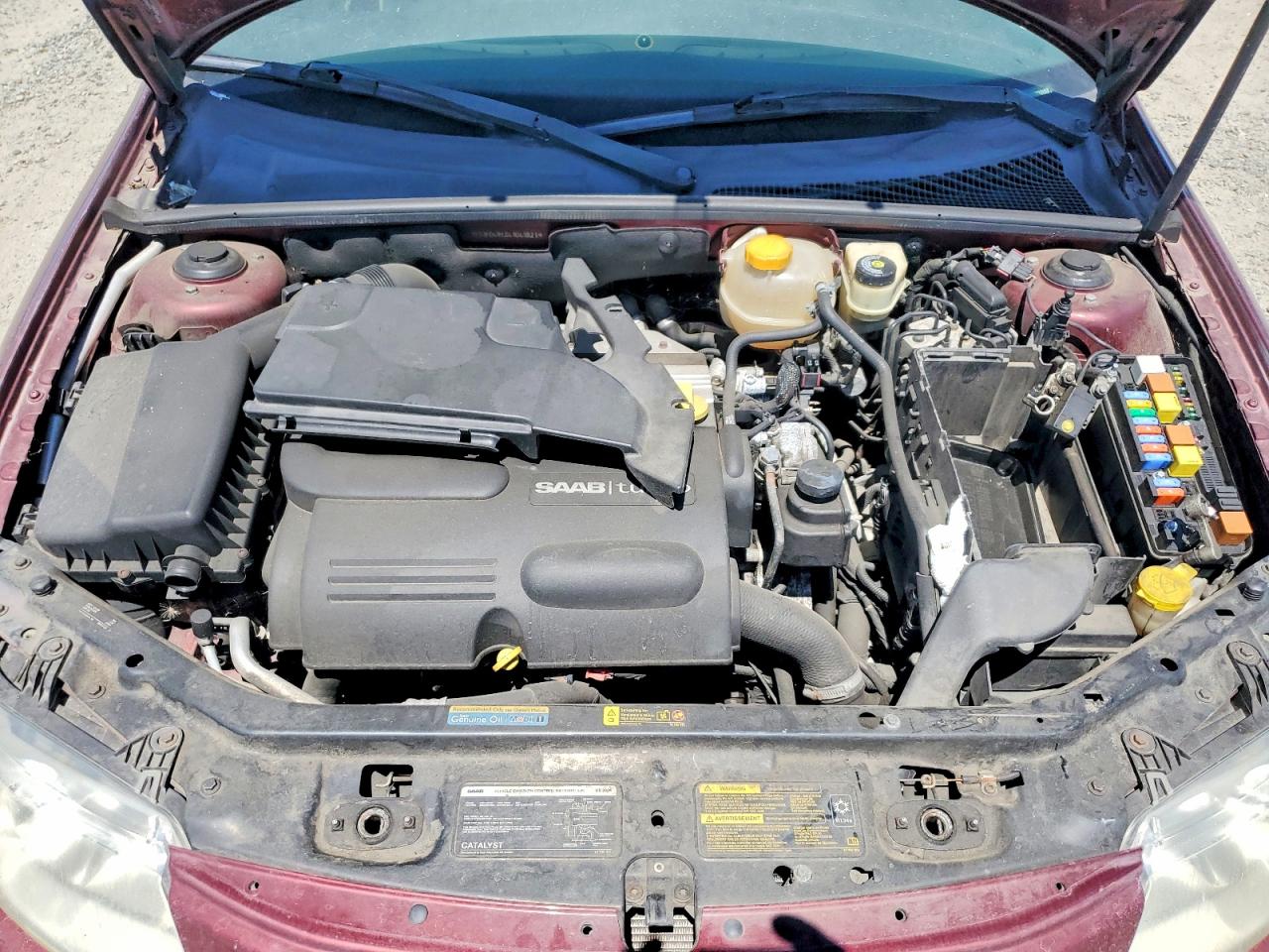 2004 Saab 9-3 Arc Burgundy vin: YS3FD49Y241041821