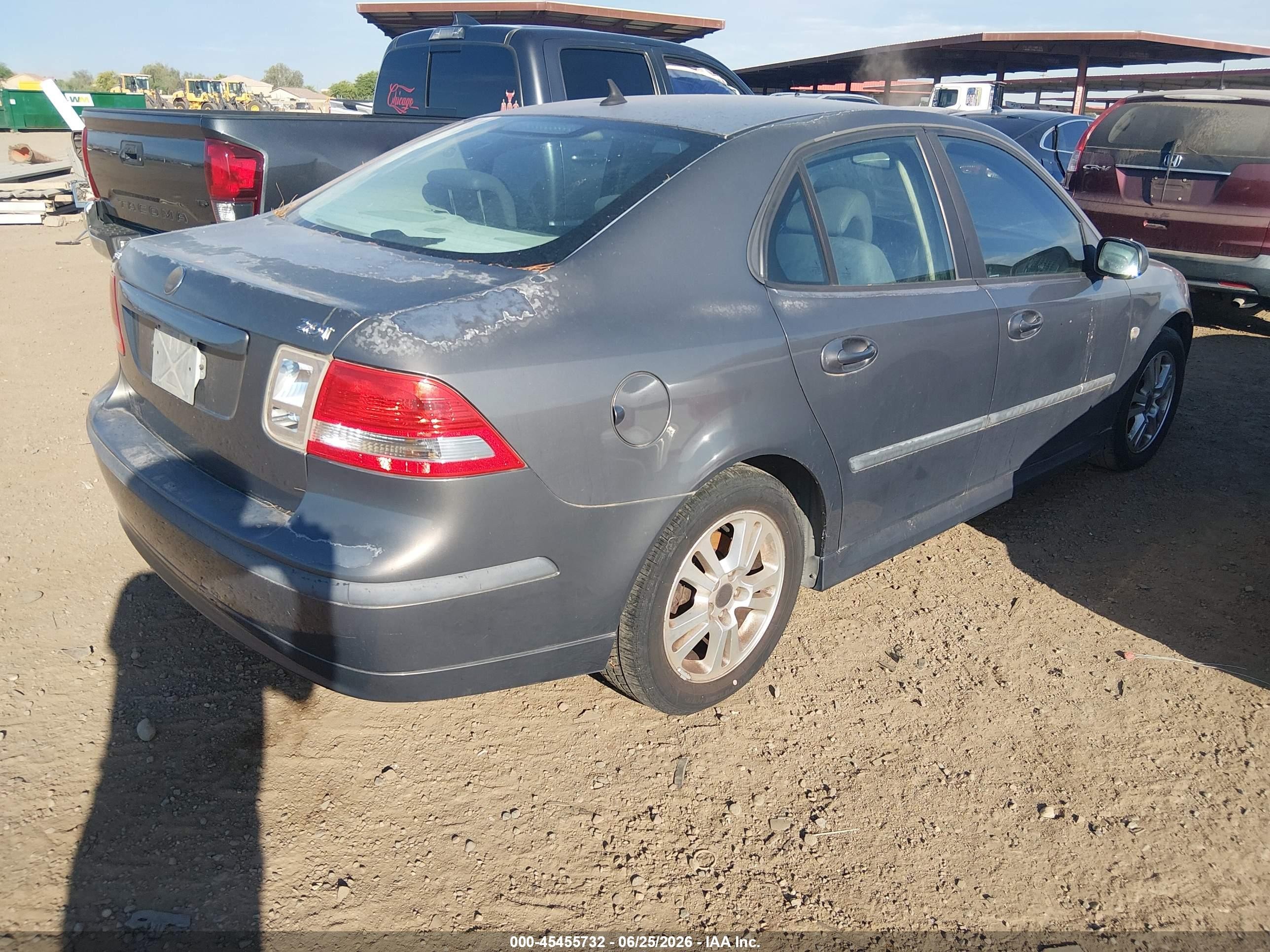 2006 Saab 9-3 2.0t Gray vin: YS3FD49Y261144062