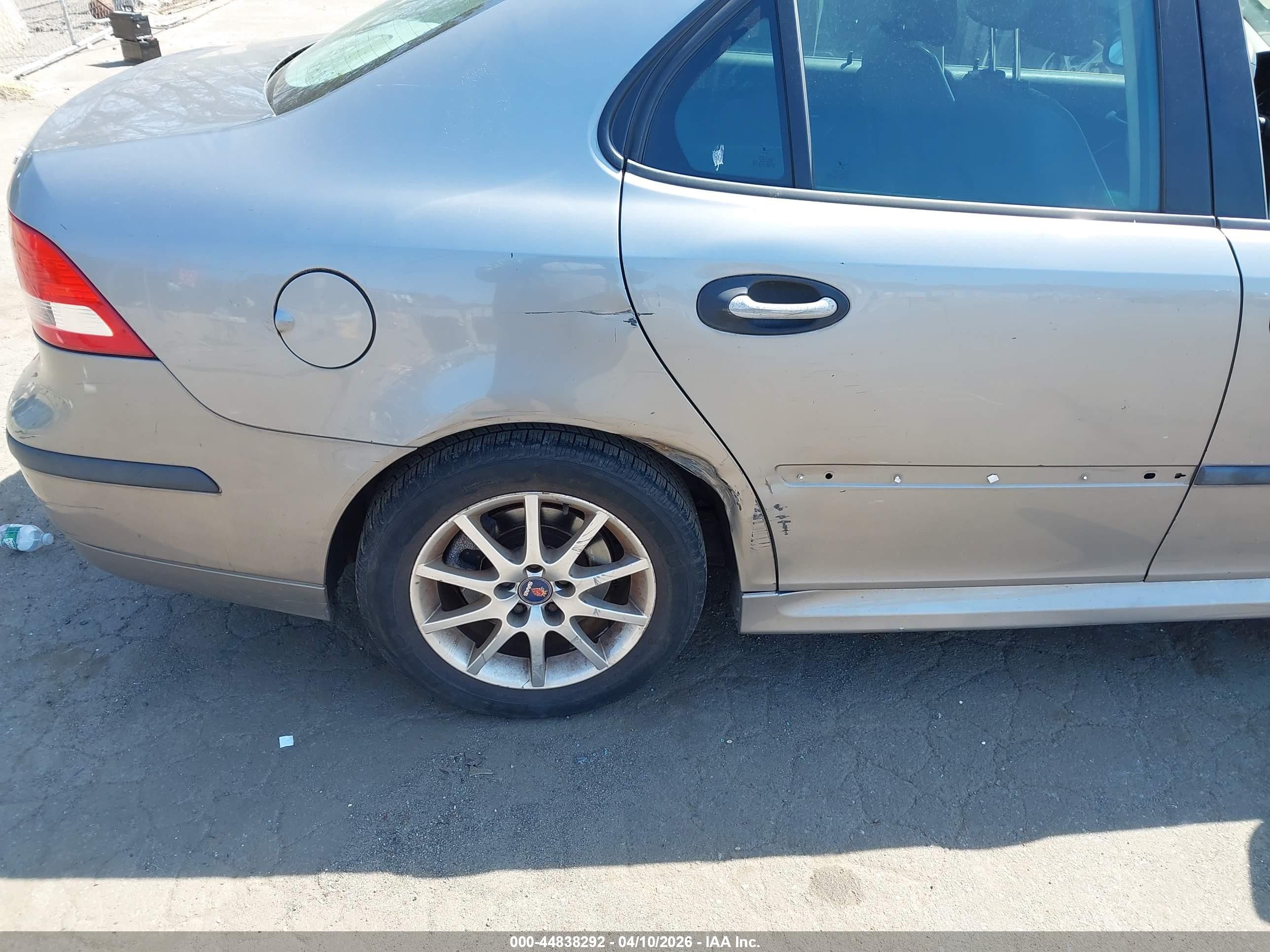2003 Saab 9-3 Arc Silver vin: YS3FD49Y331052955