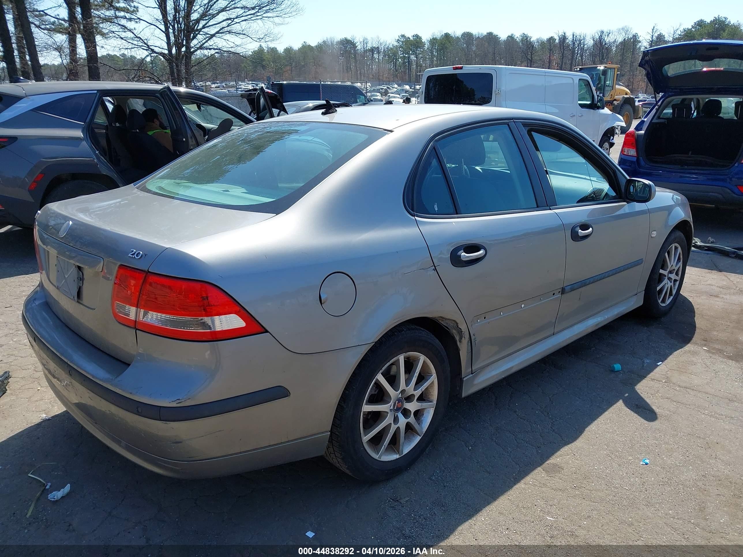 2003 Saab 9-3 Arc Silver vin: YS3FD49Y331052955
