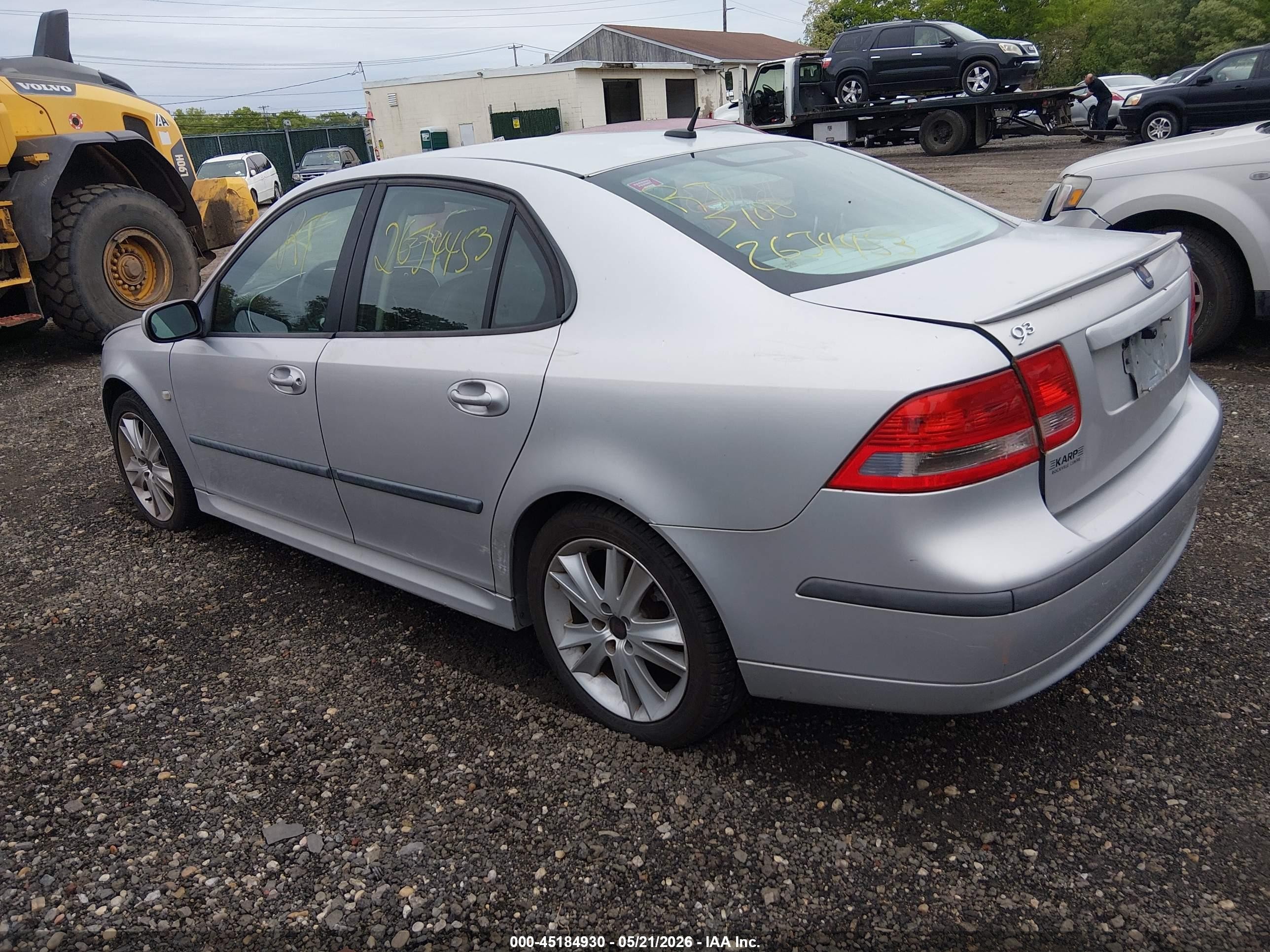 2007 Saab 9-3 2.0t Gray vin: YS3FD49Y371132018