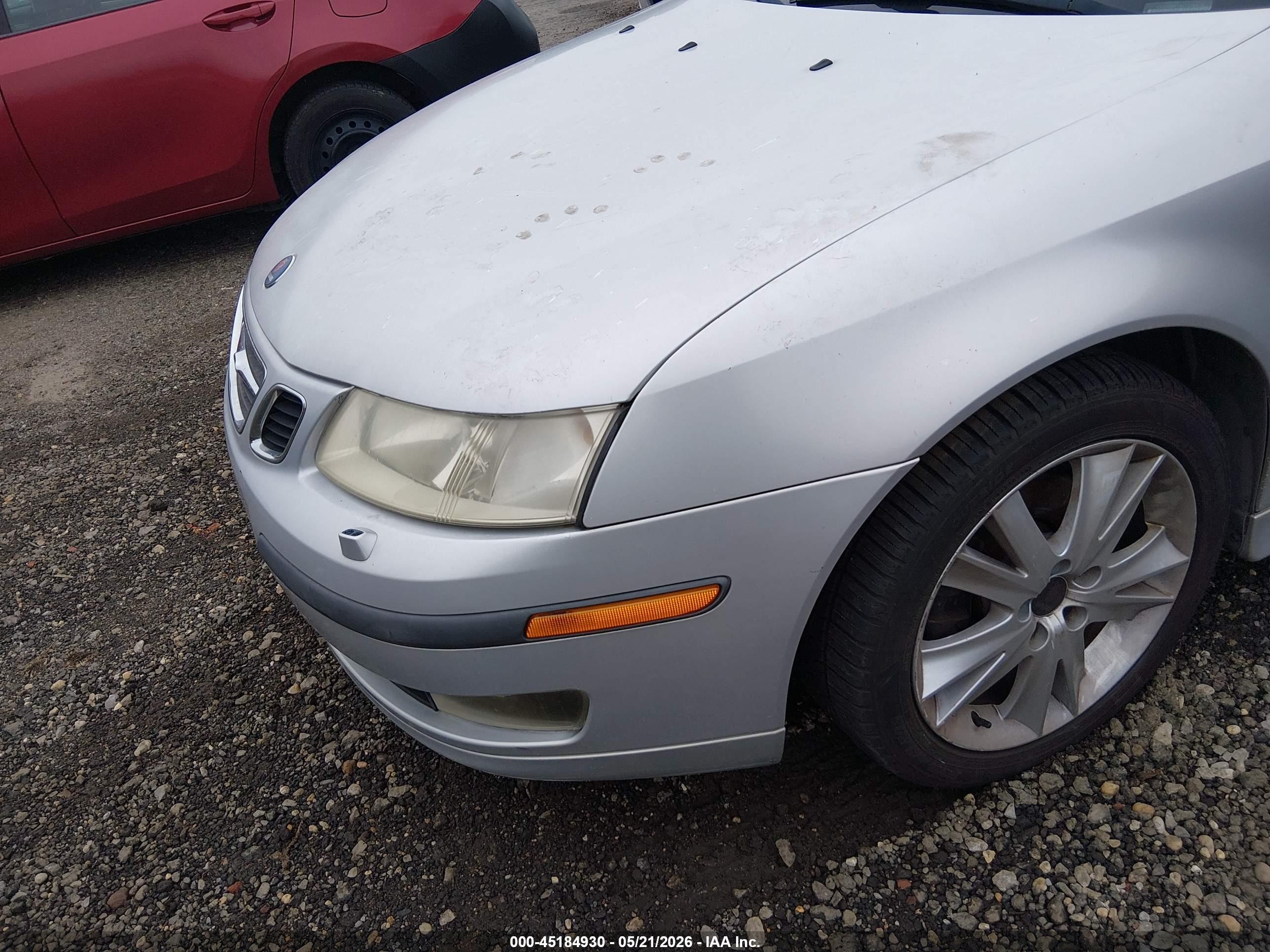 2007 Saab 9-3 2.0t Gray vin: YS3FD49Y371132018