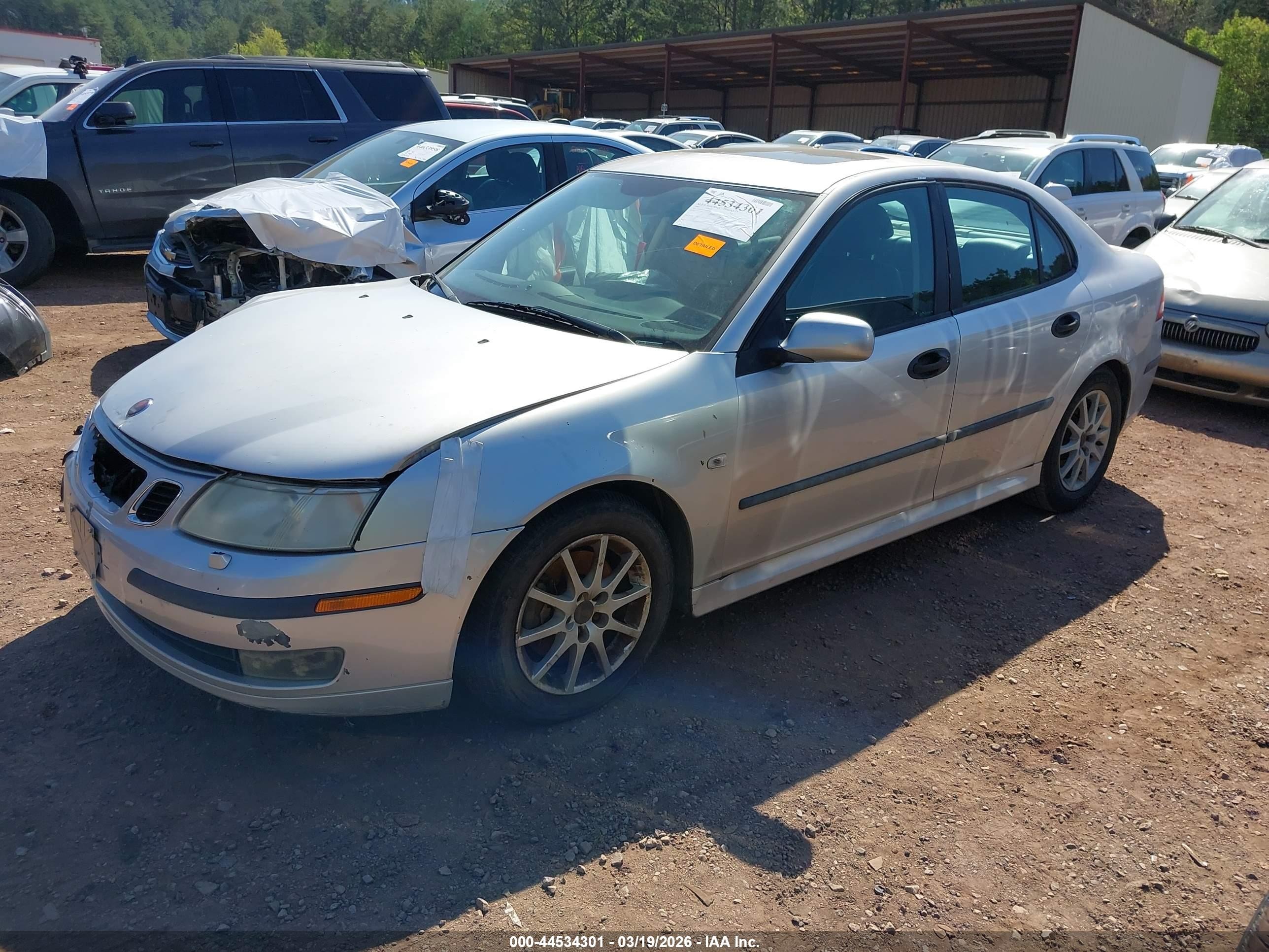 2005 Saab 9-3 Arc Silver vin: YS3FD49Y551016901