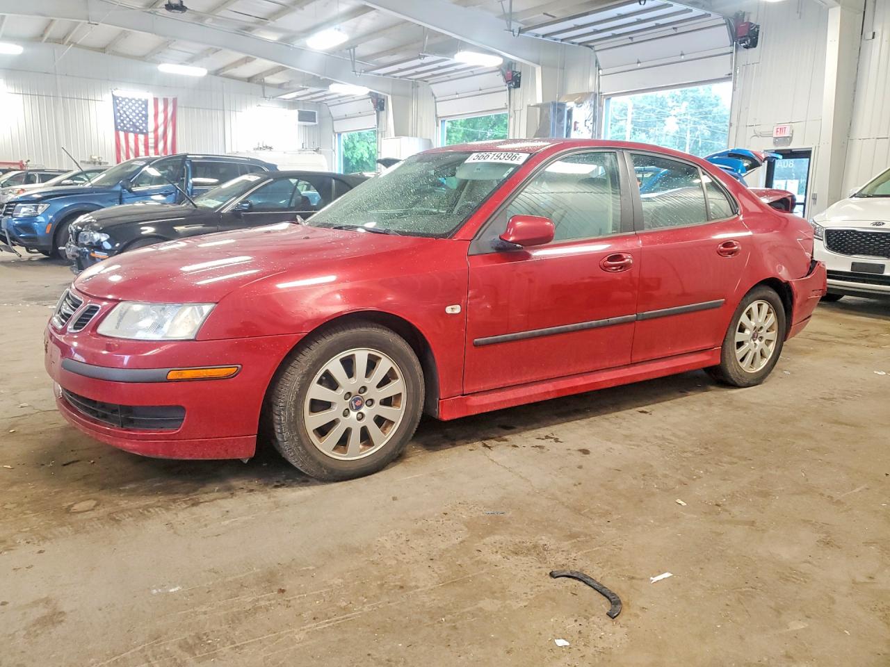2006 Saab 9-3 Красный vin: YS3FD49Y761026279