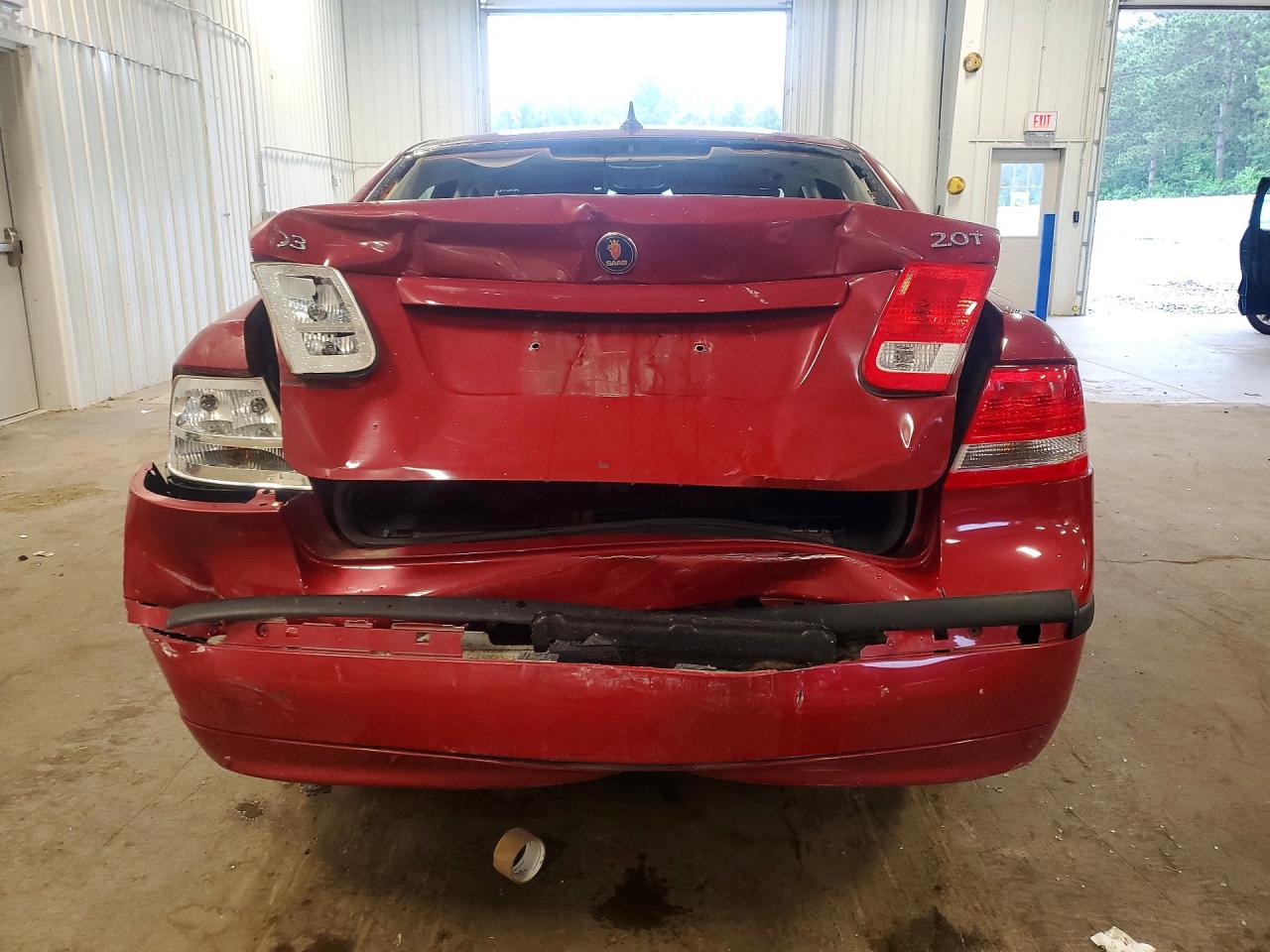 2006 Saab 9-3 Красный vin: YS3FD49Y761026279