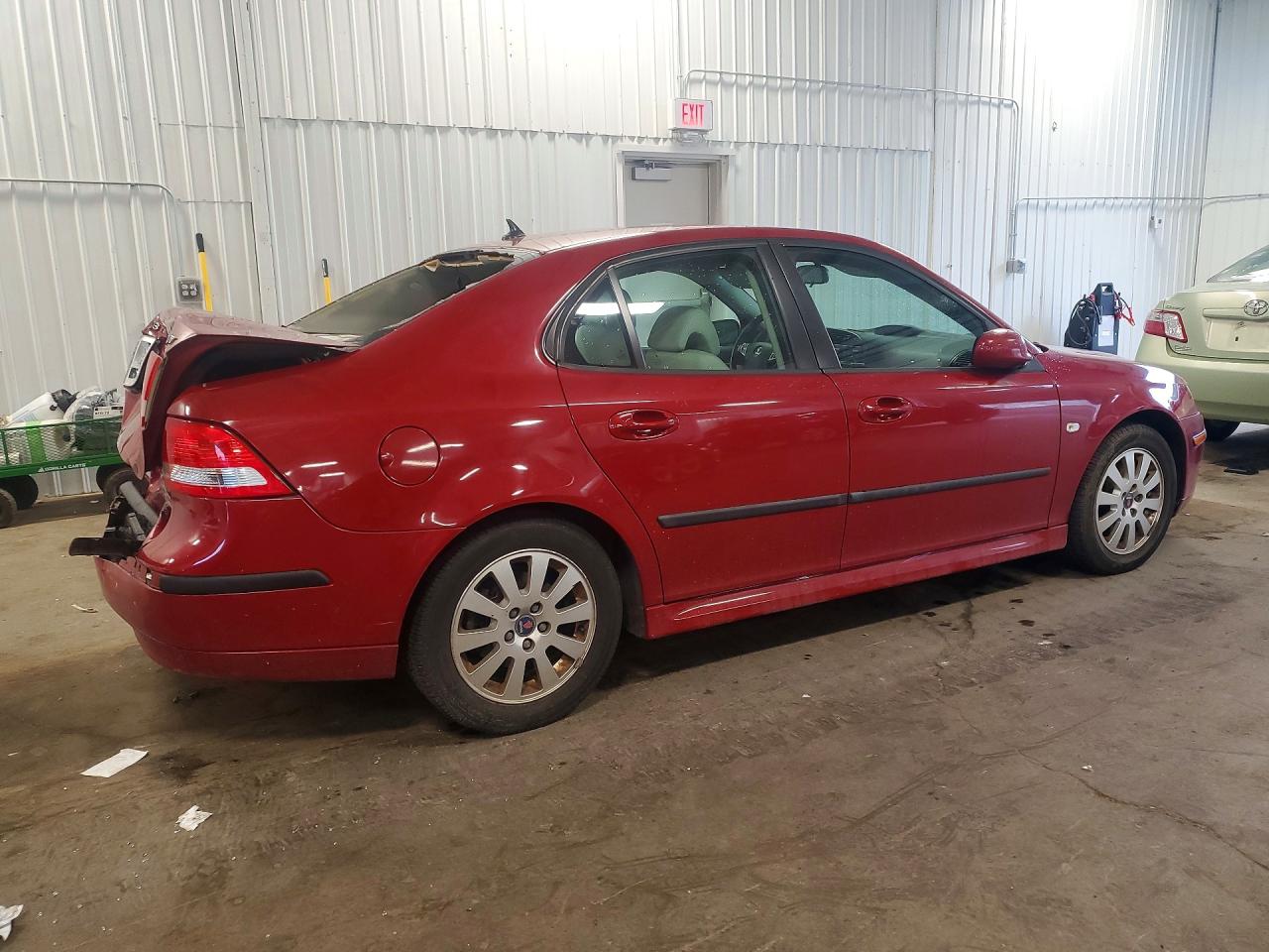 2006 Saab 9-3 Красный vin: YS3FD49Y761026279