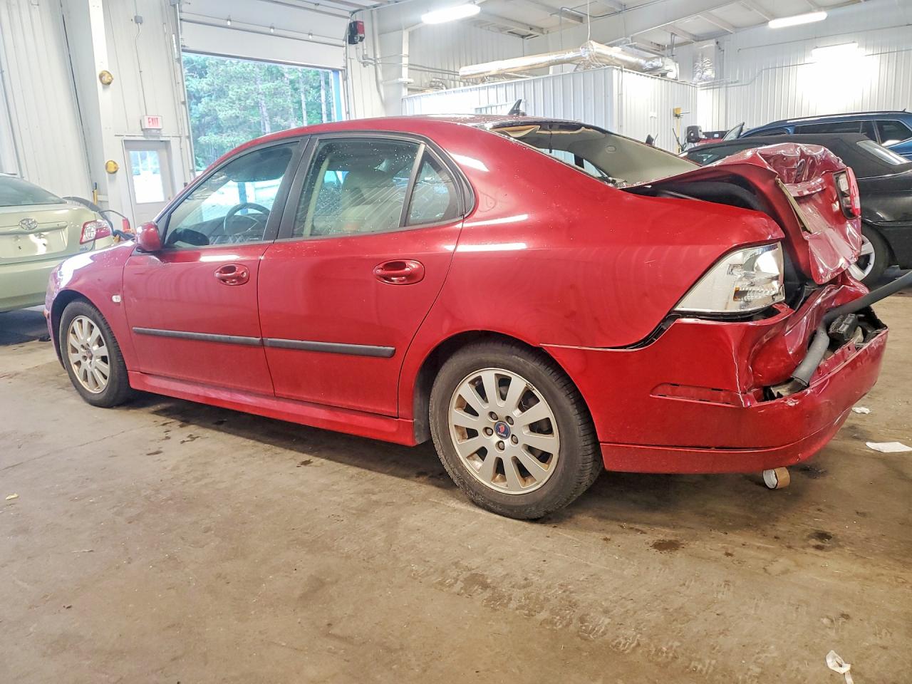 2006 Saab 9-3 Красный vin: YS3FD49Y761026279