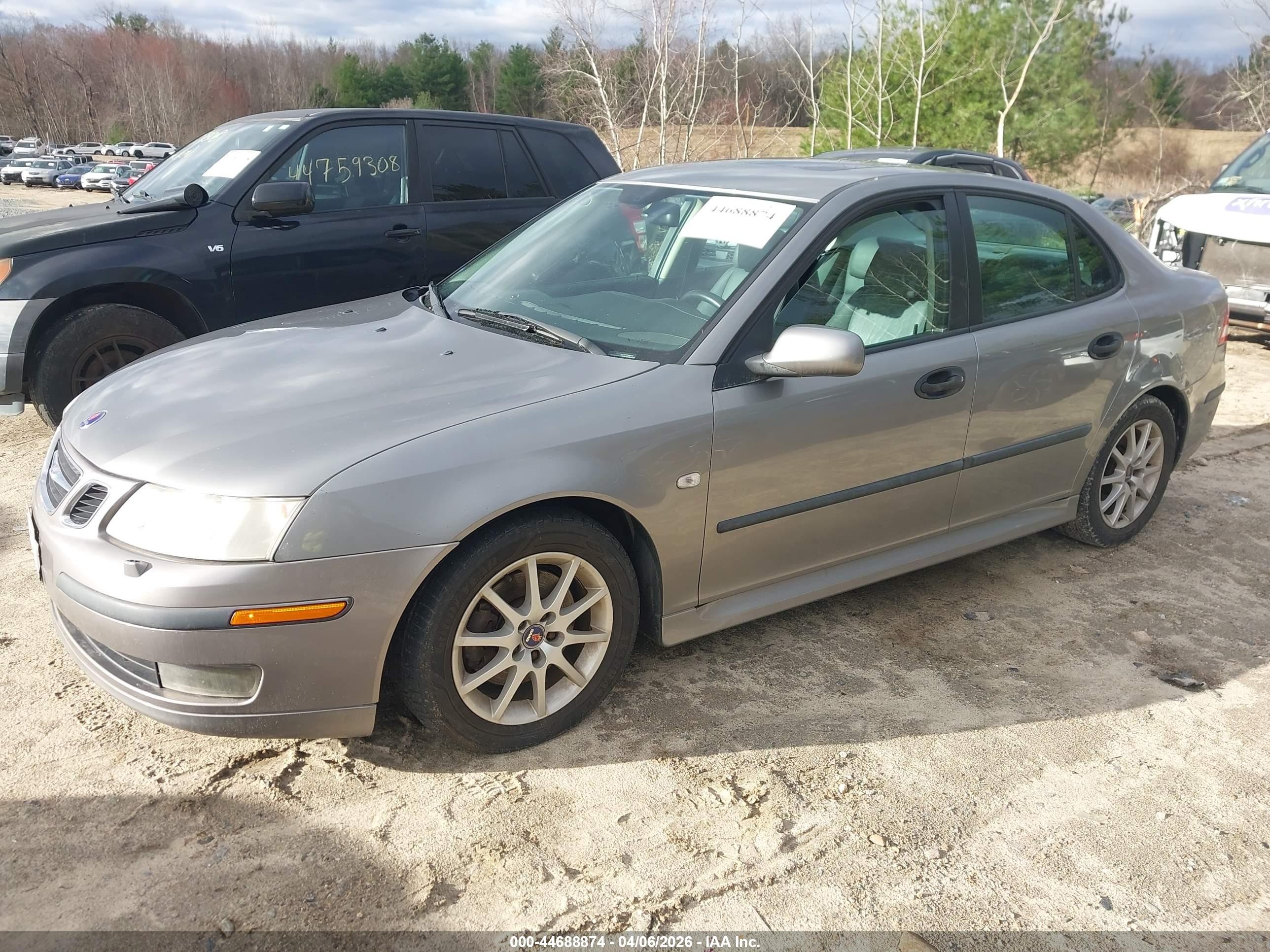 2003 Saab 9-3 Arc Silver vin: YS3FD49Y831045824
