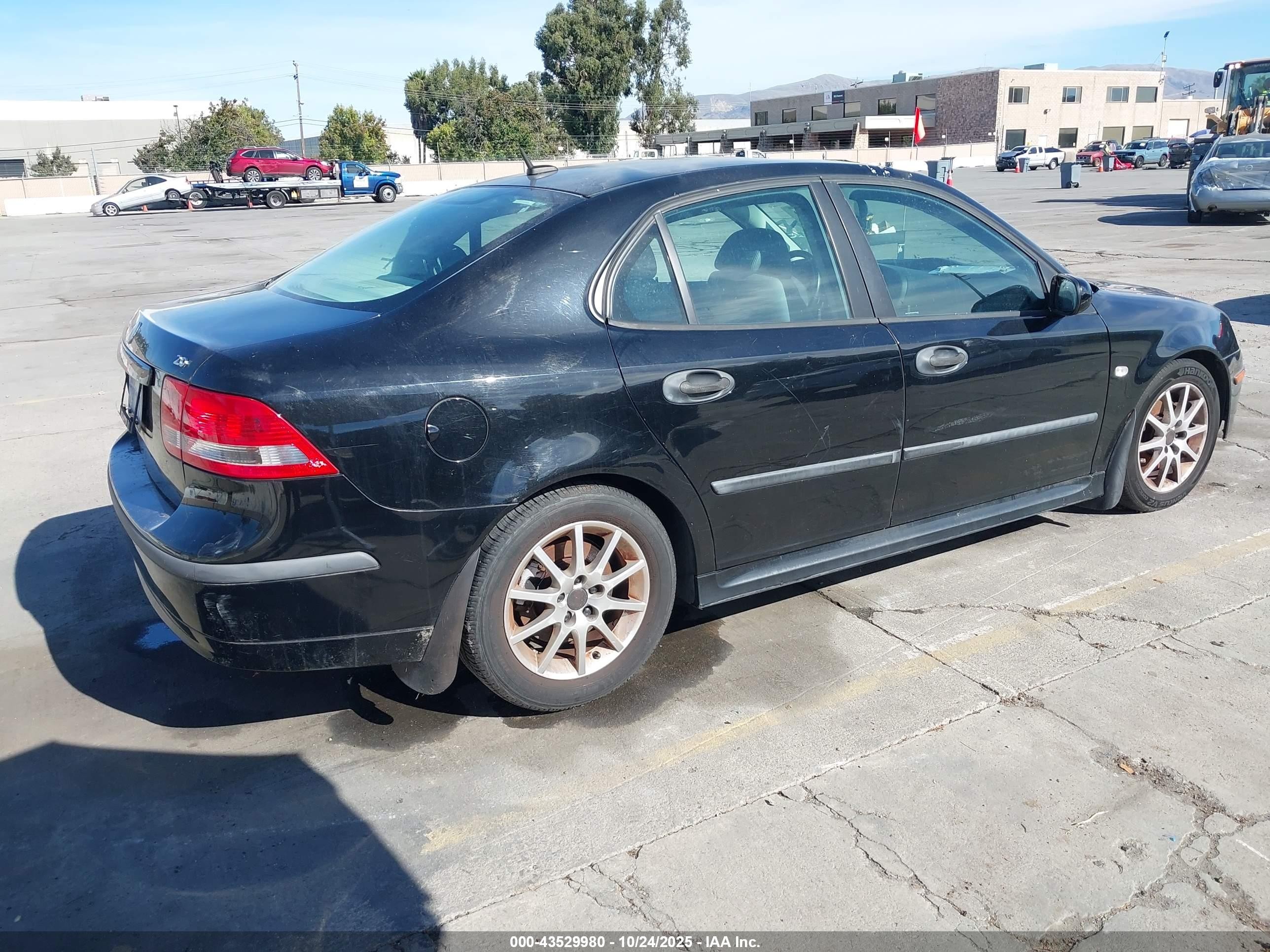 2005 Saab 9-3 Arc Black vin: YS3FD49Y851024457