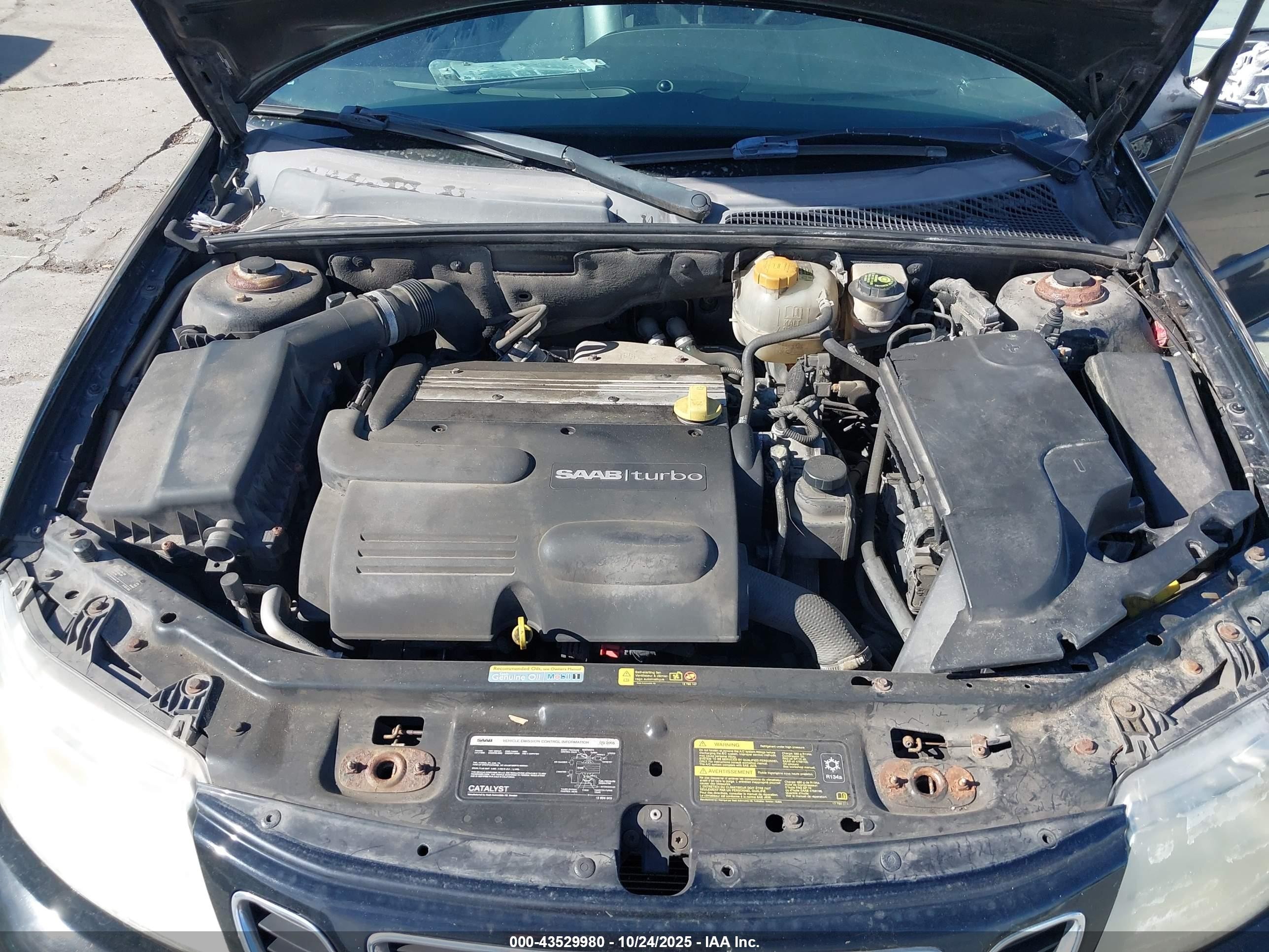 2005 Saab 9-3 Arc Black vin: YS3FD49Y851024457