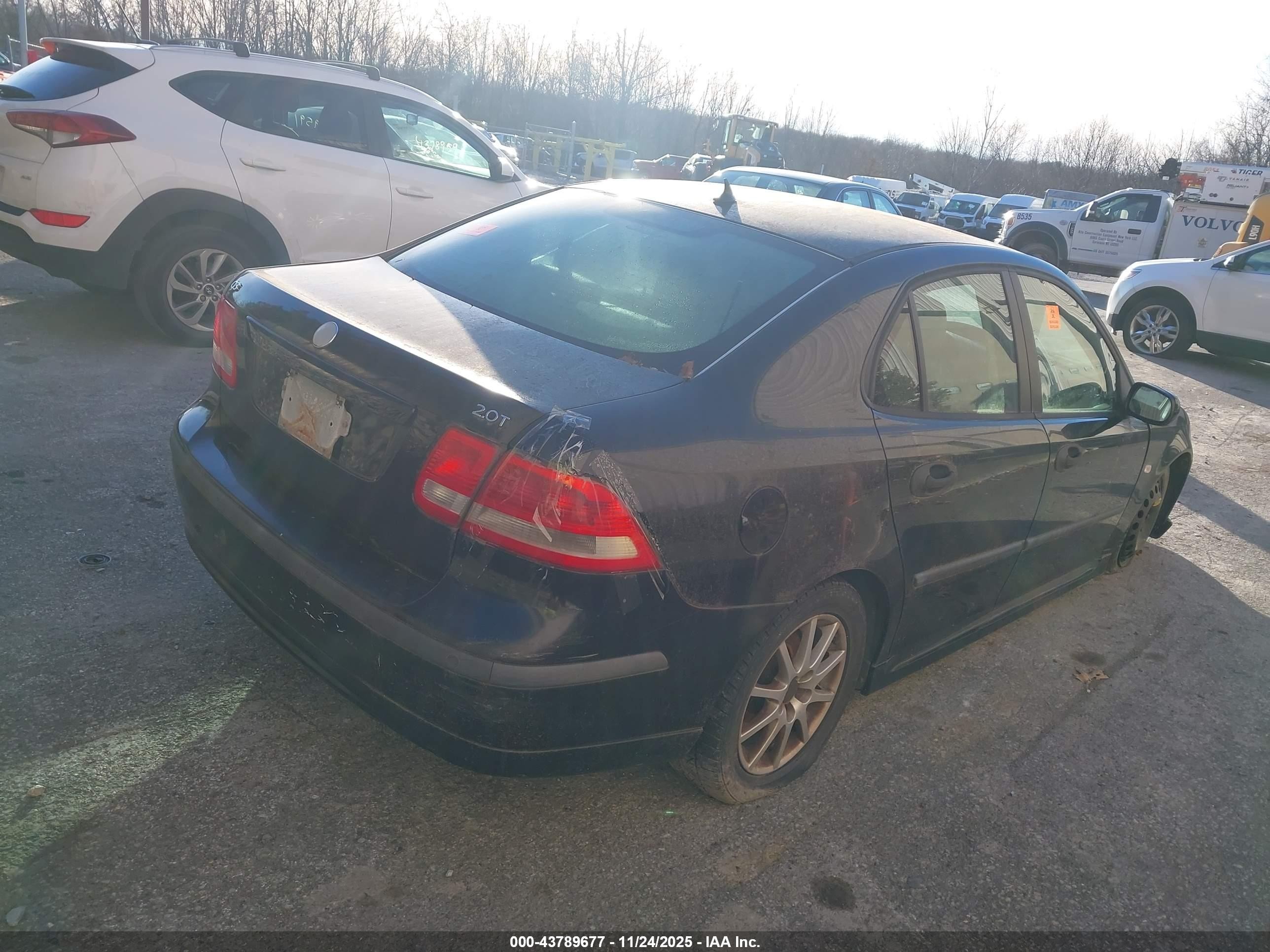 2005 Saab 9-3 Arc Black vin: YS3FD49Y851054641