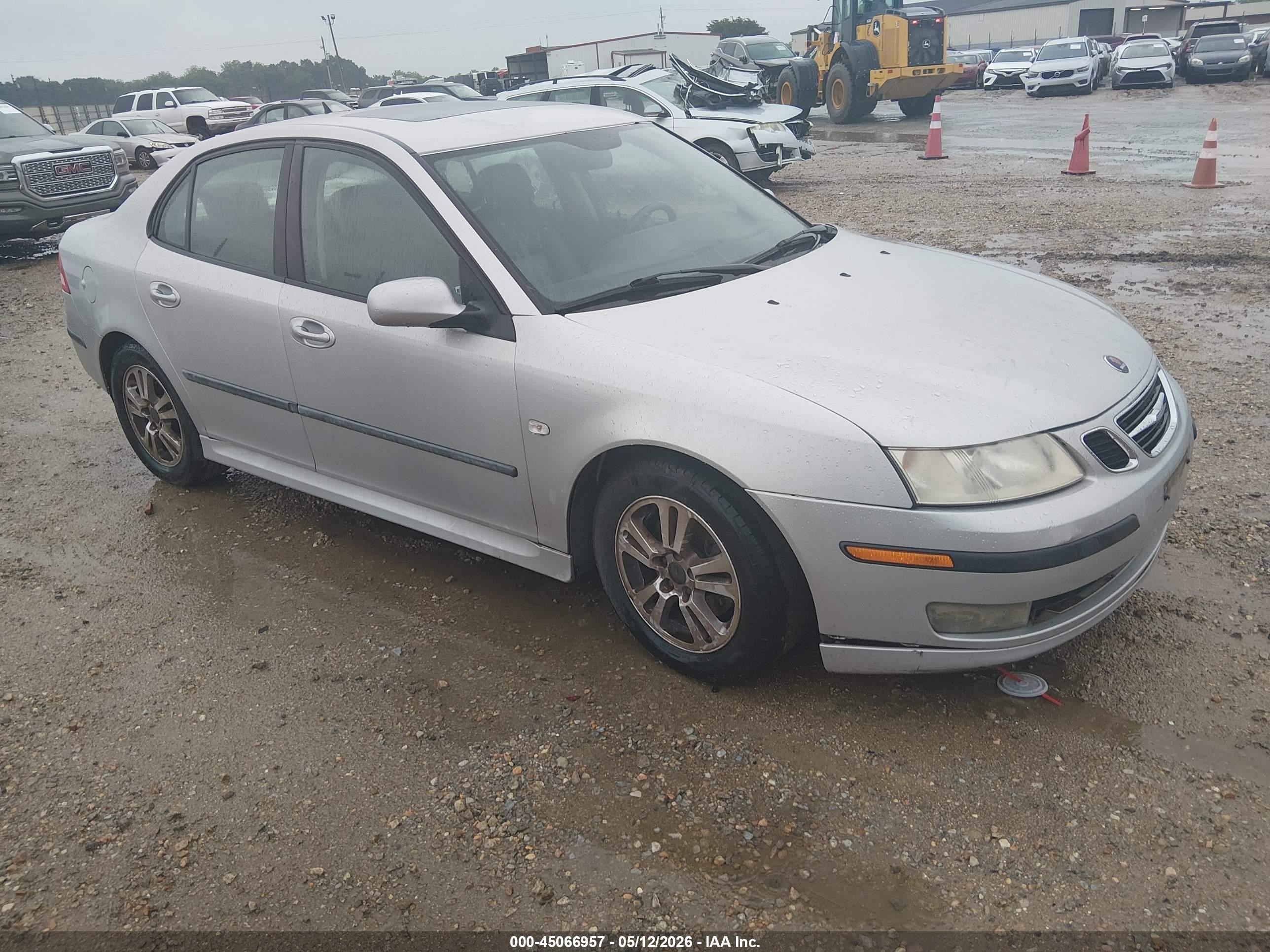 2006 Saab 9-3 2.0t Silver vin: YS3FD49Y861027957