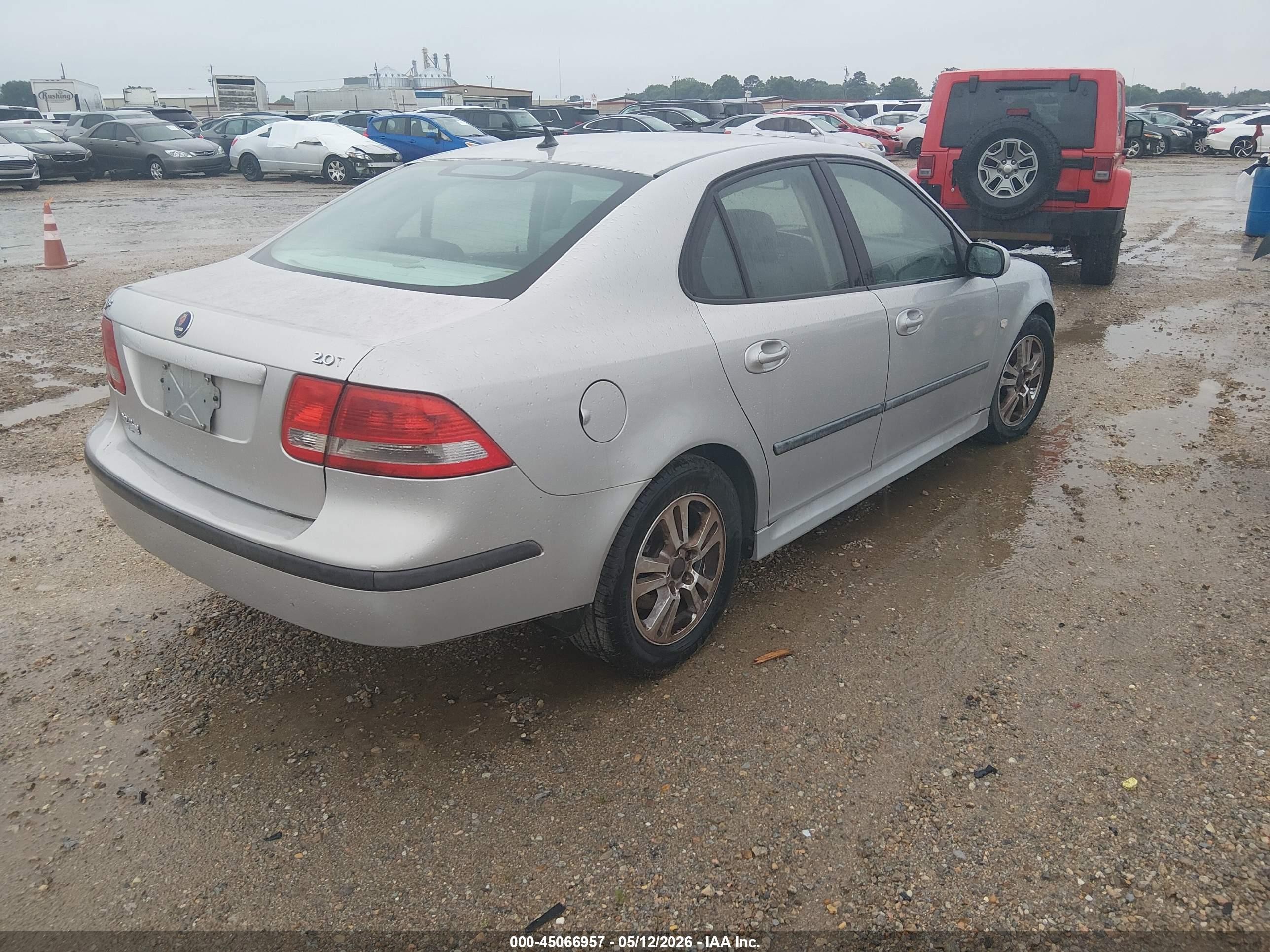 2006 Saab 9-3 2.0t Silver vin: YS3FD49Y861027957