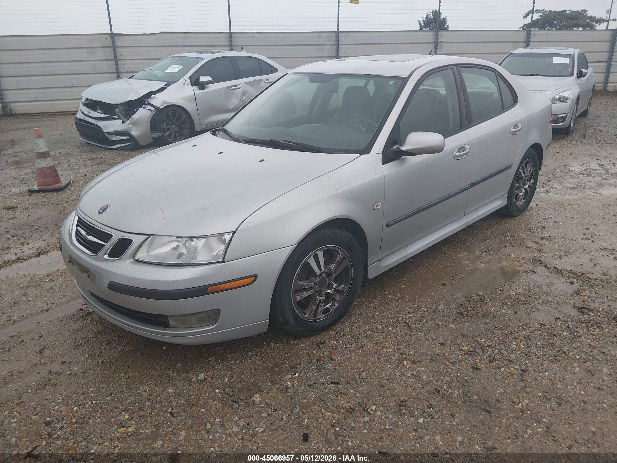 2006 Saab 9-3 2.0t Silver vin: YS3FD49Y861027957