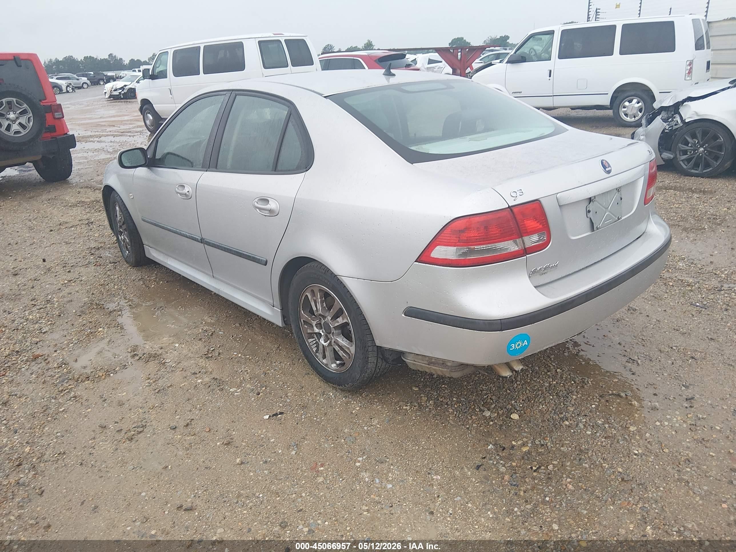 2006 Saab 9-3 2.0t Silver vin: YS3FD49Y861027957