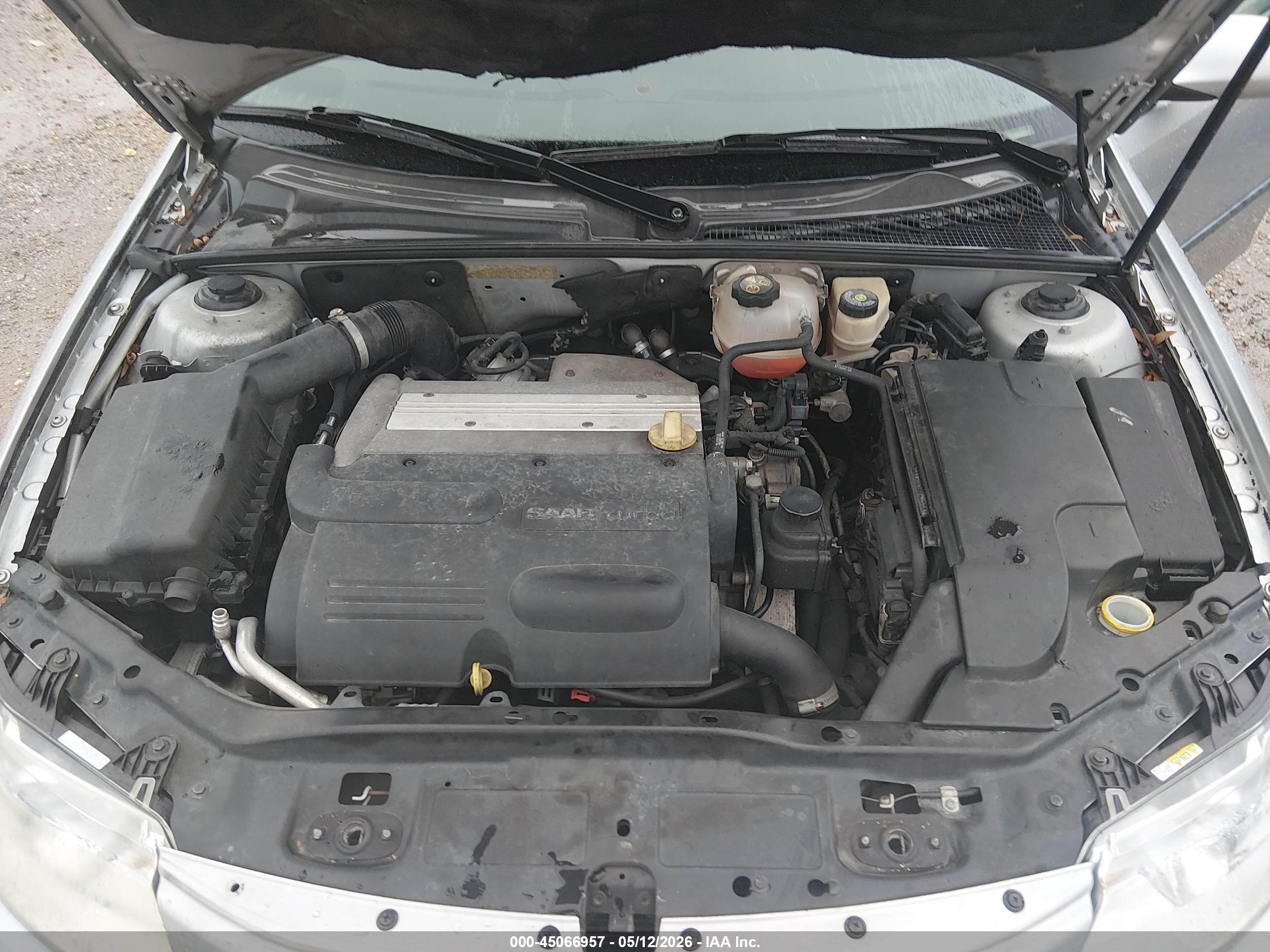 2006 Saab 9-3 2.0t Silver vin: YS3FD49Y861027957