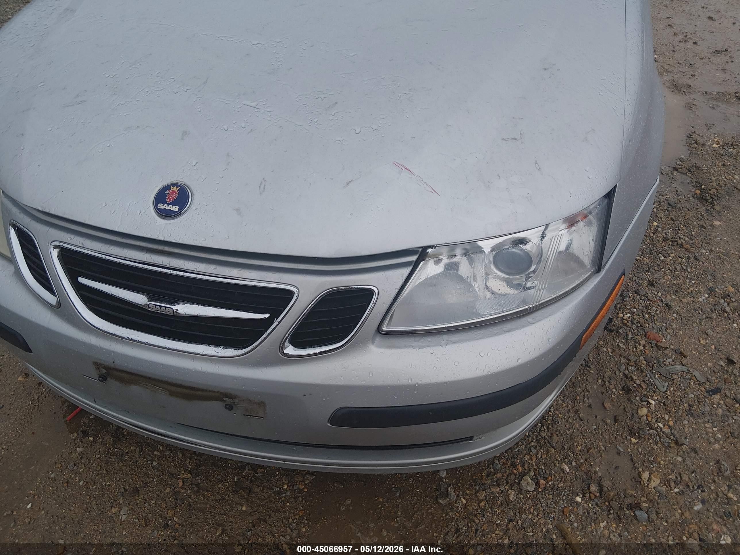 2006 Saab 9-3 2.0t Silver vin: YS3FD49Y861027957