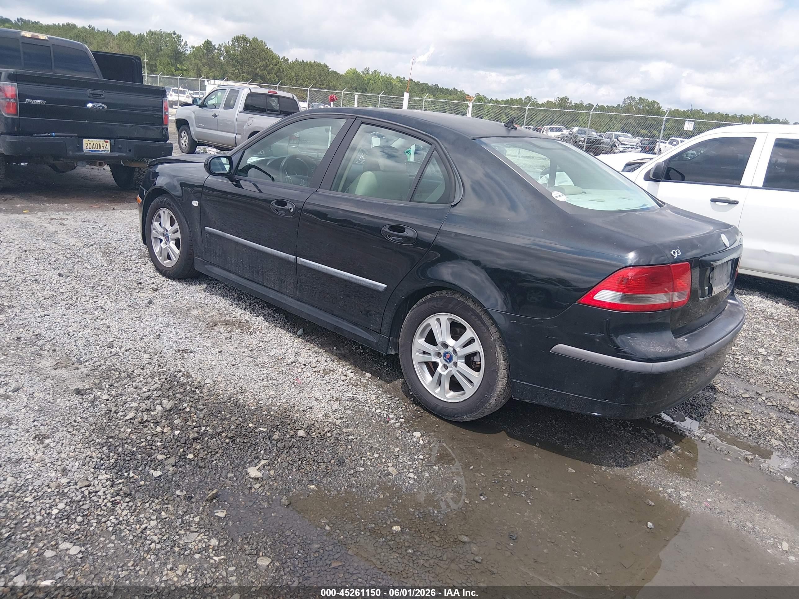 2006 Saab 9-3 2.0t Black vin: YS3FD49Y961026378
