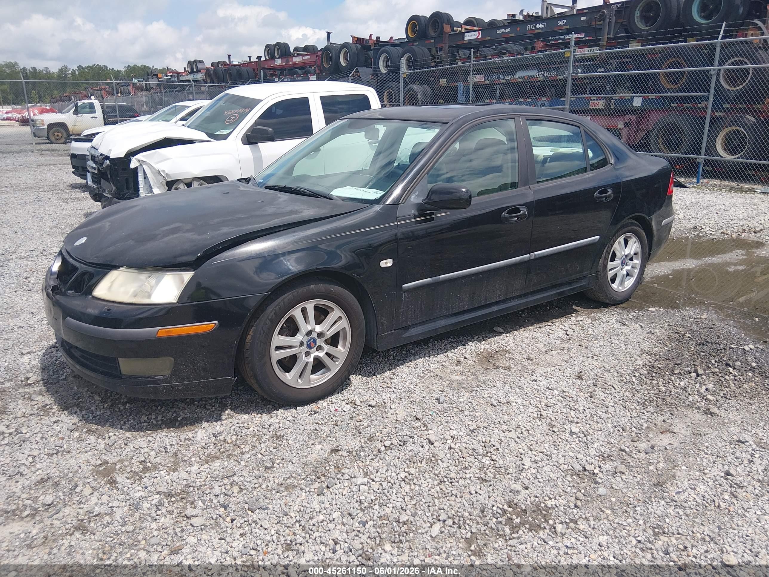 2006 Saab 9-3 2.0t Black vin: YS3FD49Y961026378