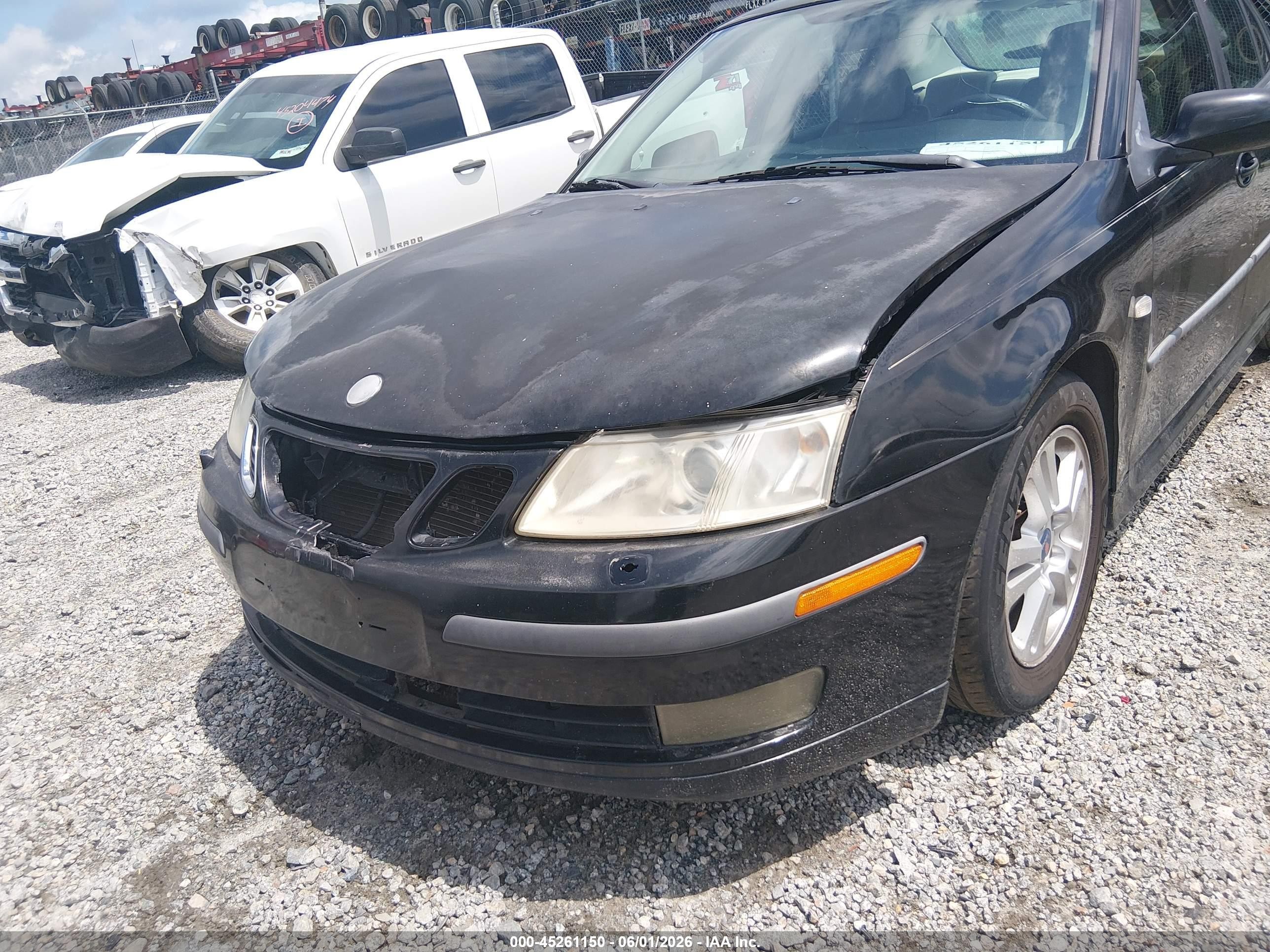 2006 Saab 9-3 2.0t Black vin: YS3FD49Y961026378