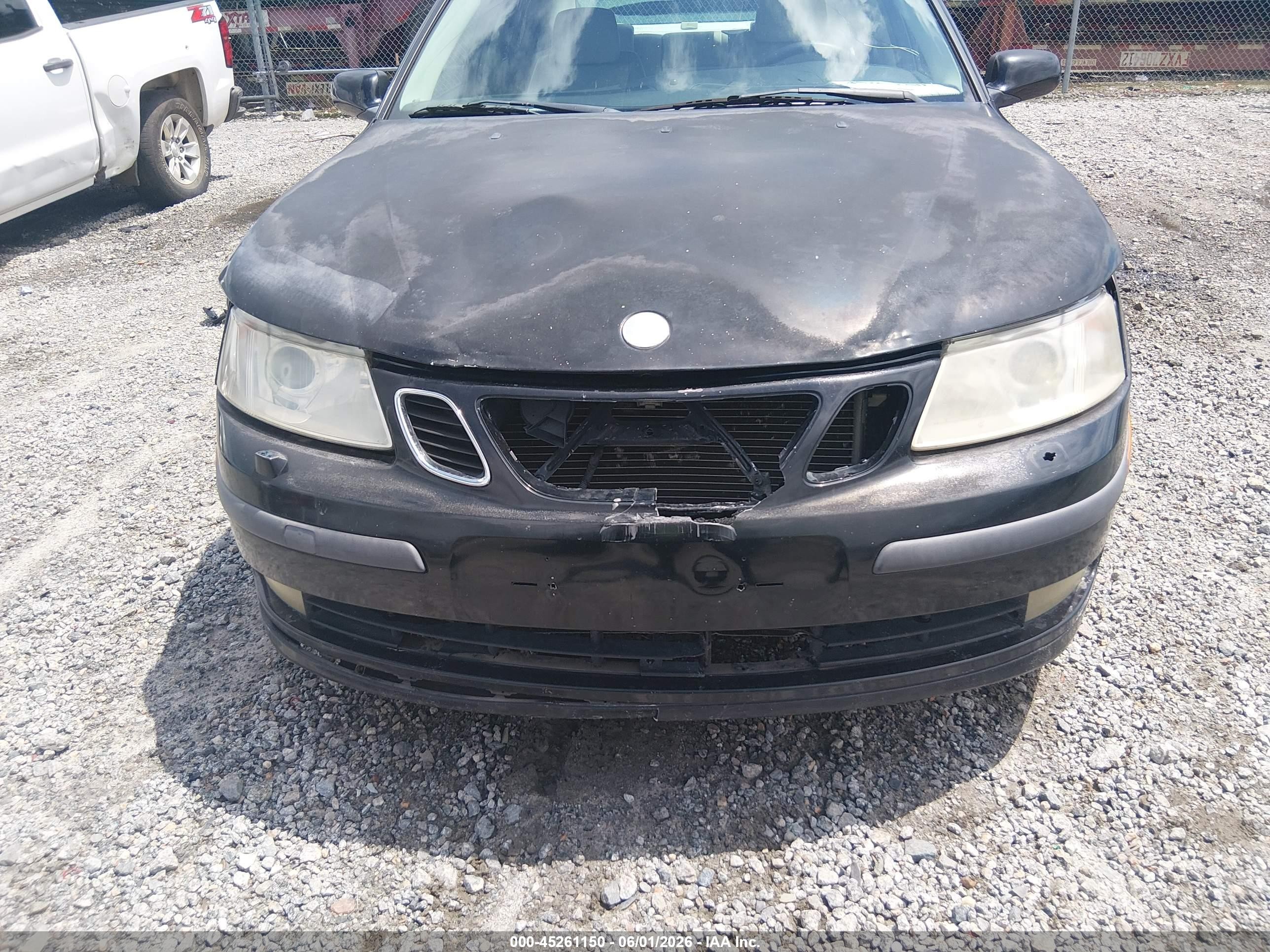 2006 Saab 9-3 2.0t Black vin: YS3FD49Y961026378