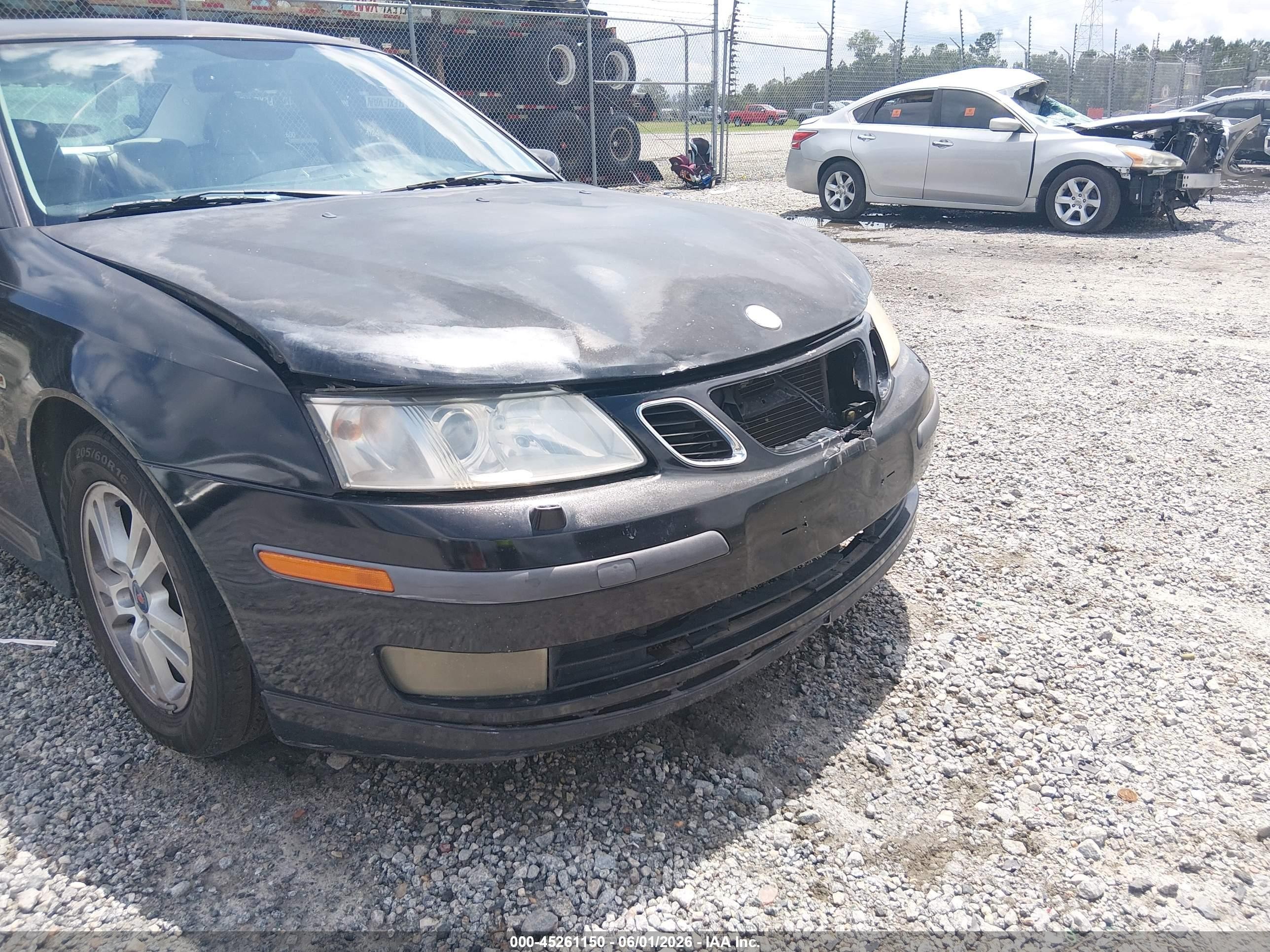 2006 Saab 9-3 2.0t Black vin: YS3FD49Y961026378