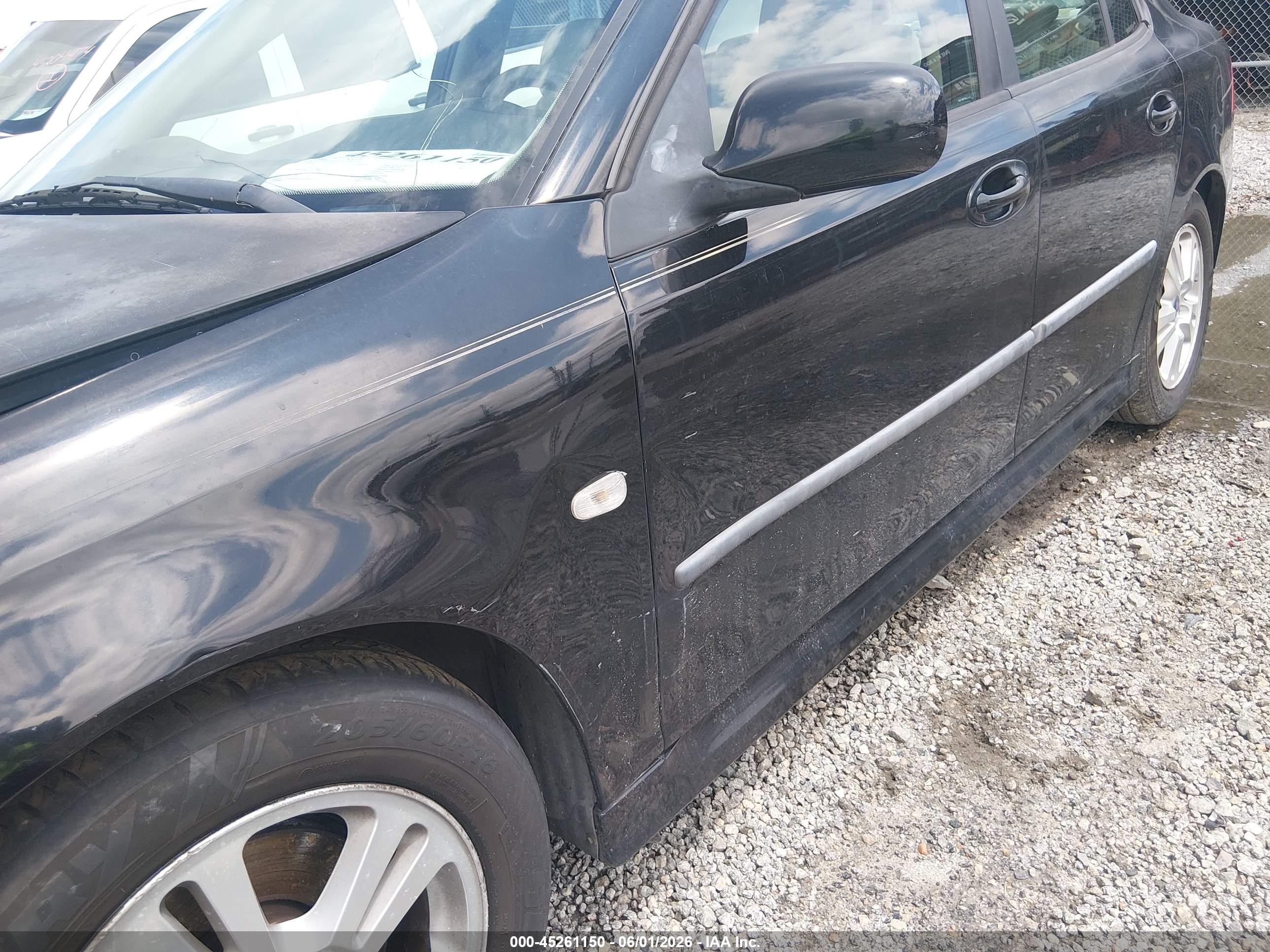 2006 Saab 9-3 2.0t Black vin: YS3FD49Y961026378