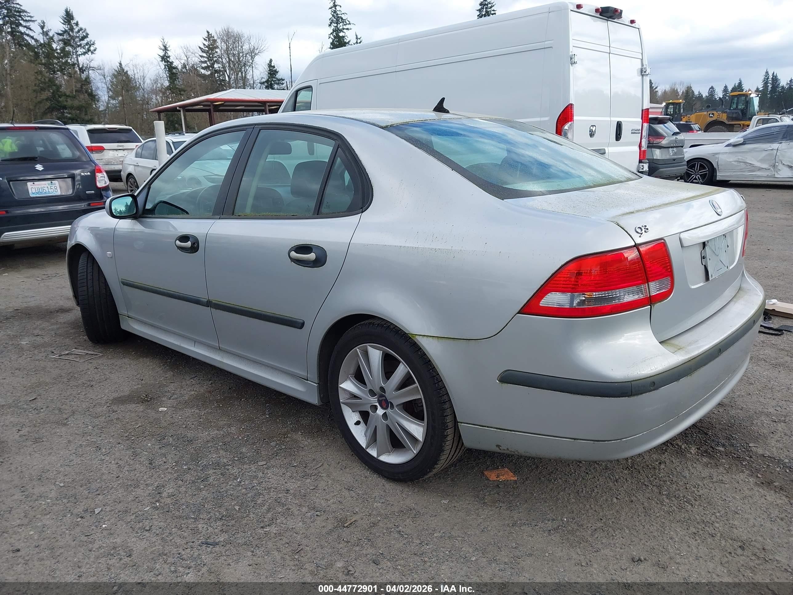 2003 Saab 9-3 Arc Silver vin: YS3FD49YX31043671