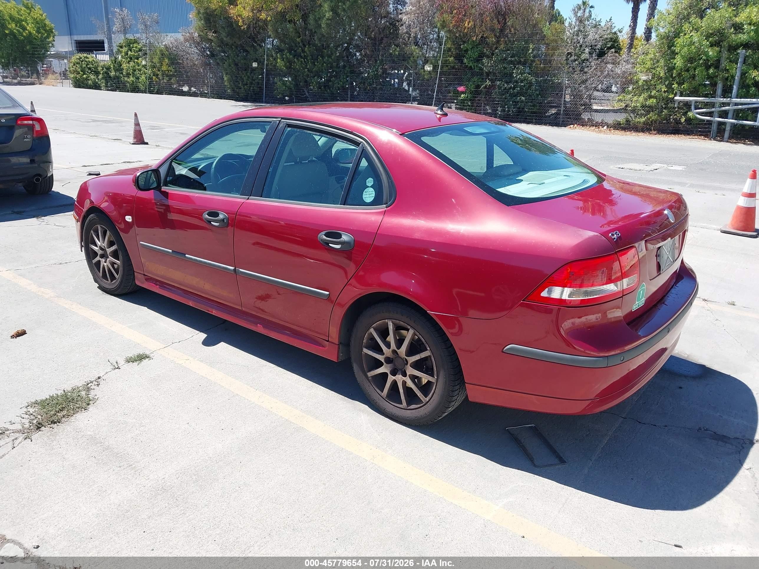 2005 Saab 9-3 Arc Красный vin: YS3FD49YX51047383
