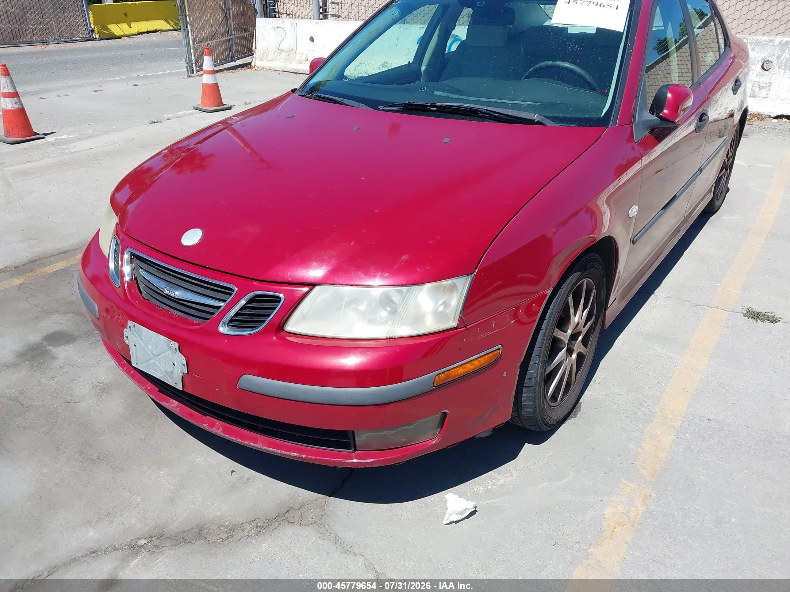2005 Saab 9-3 Arc Красный vin: YS3FD49YX51047383