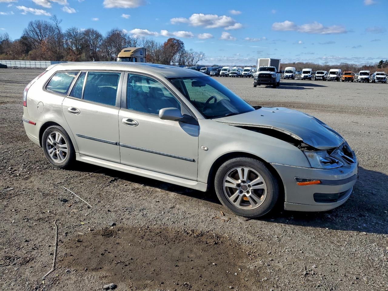 2007 Saab 9-3 2.0t Cream vin: YS3FD59Y371008532