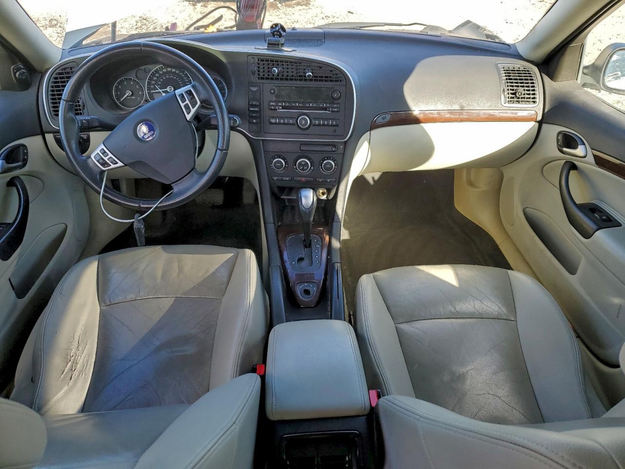 2007 Saab 9-3 2.0t Cream vin: YS3FD59Y371008532