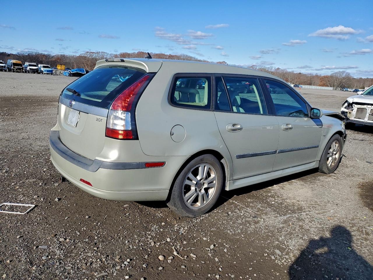 2007 Saab 9-3 2.0t Cream vin: YS3FD59Y371008532