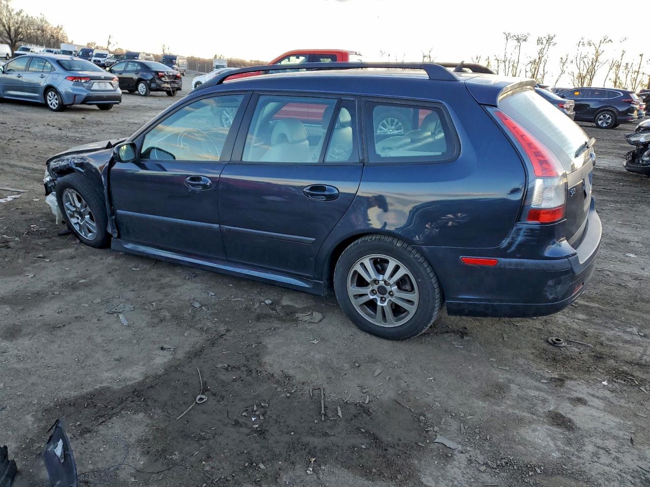 2007 Saab 9-3 2.0t Синий vin: YS3FD59Y471012928