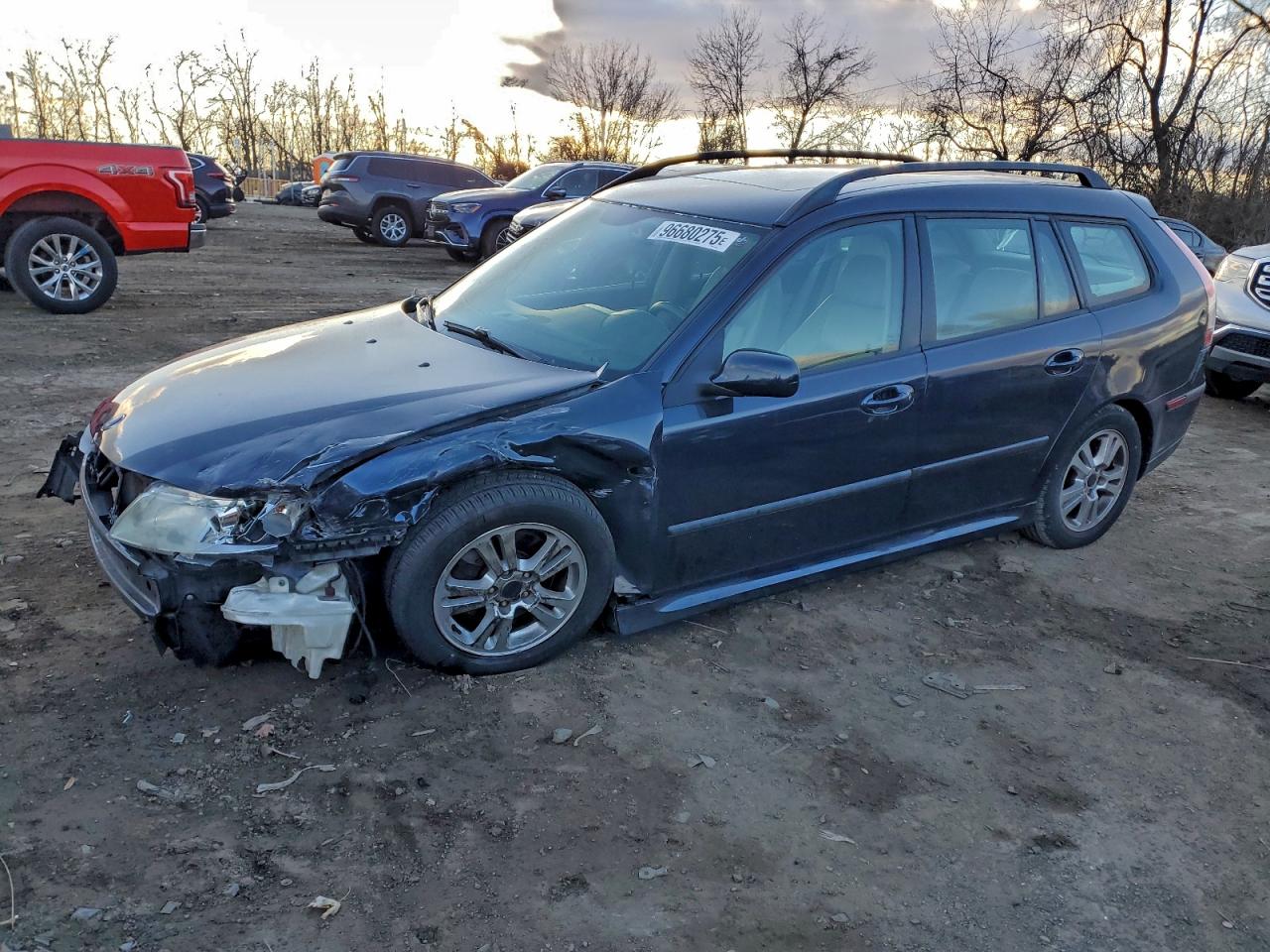 2007 Saab 9-3 2.0t Синий vin: YS3FD59Y471012928