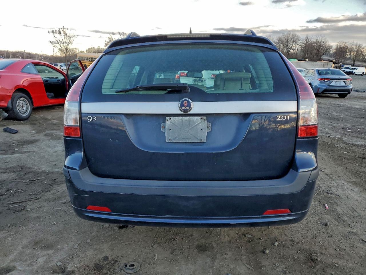 2007 Saab 9-3 2.0t Синий vin: YS3FD59Y471012928