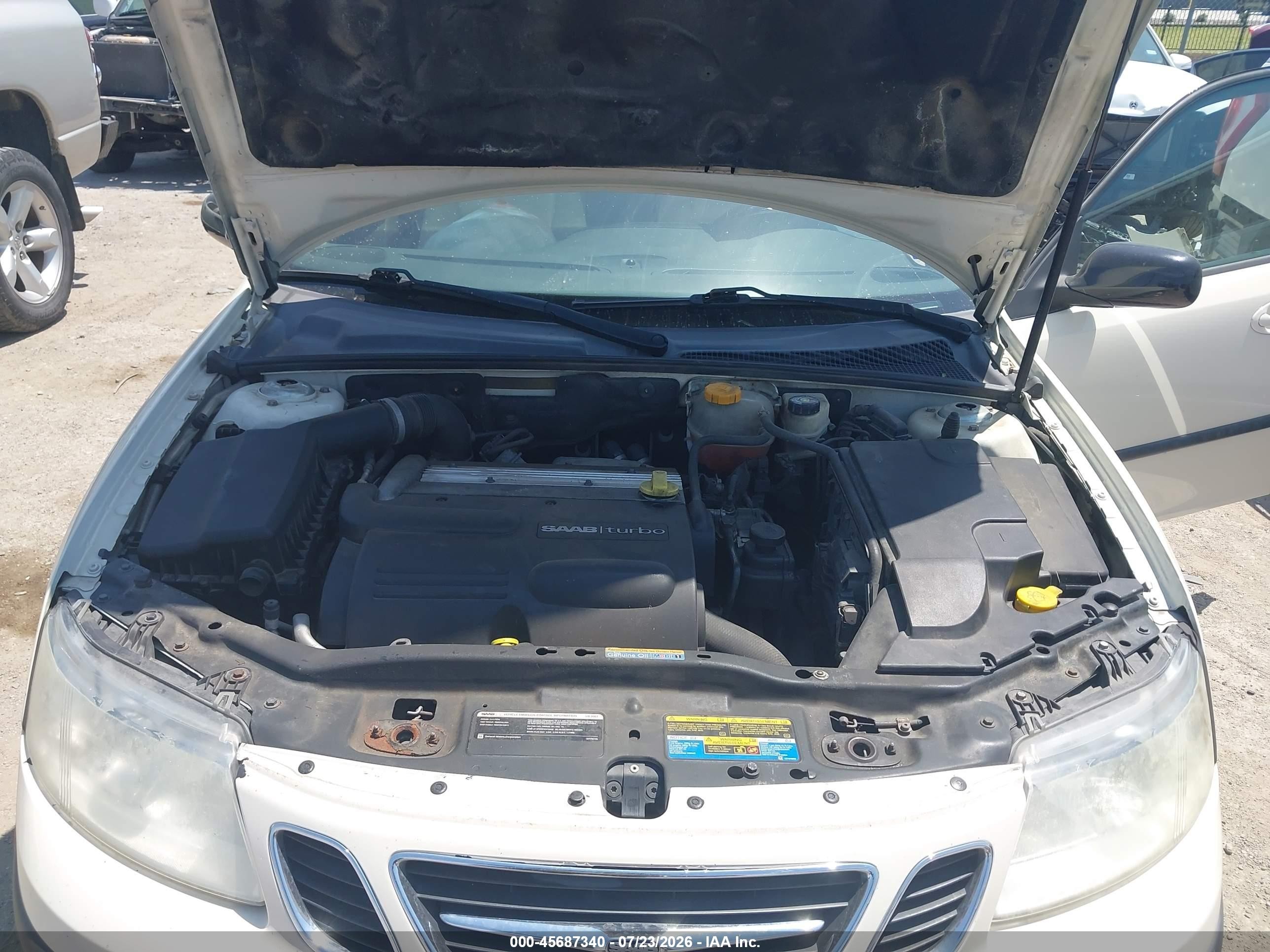 2007 Saab 9-3 2.0t Желто-коричневый vin: YS3FD59Y671147893