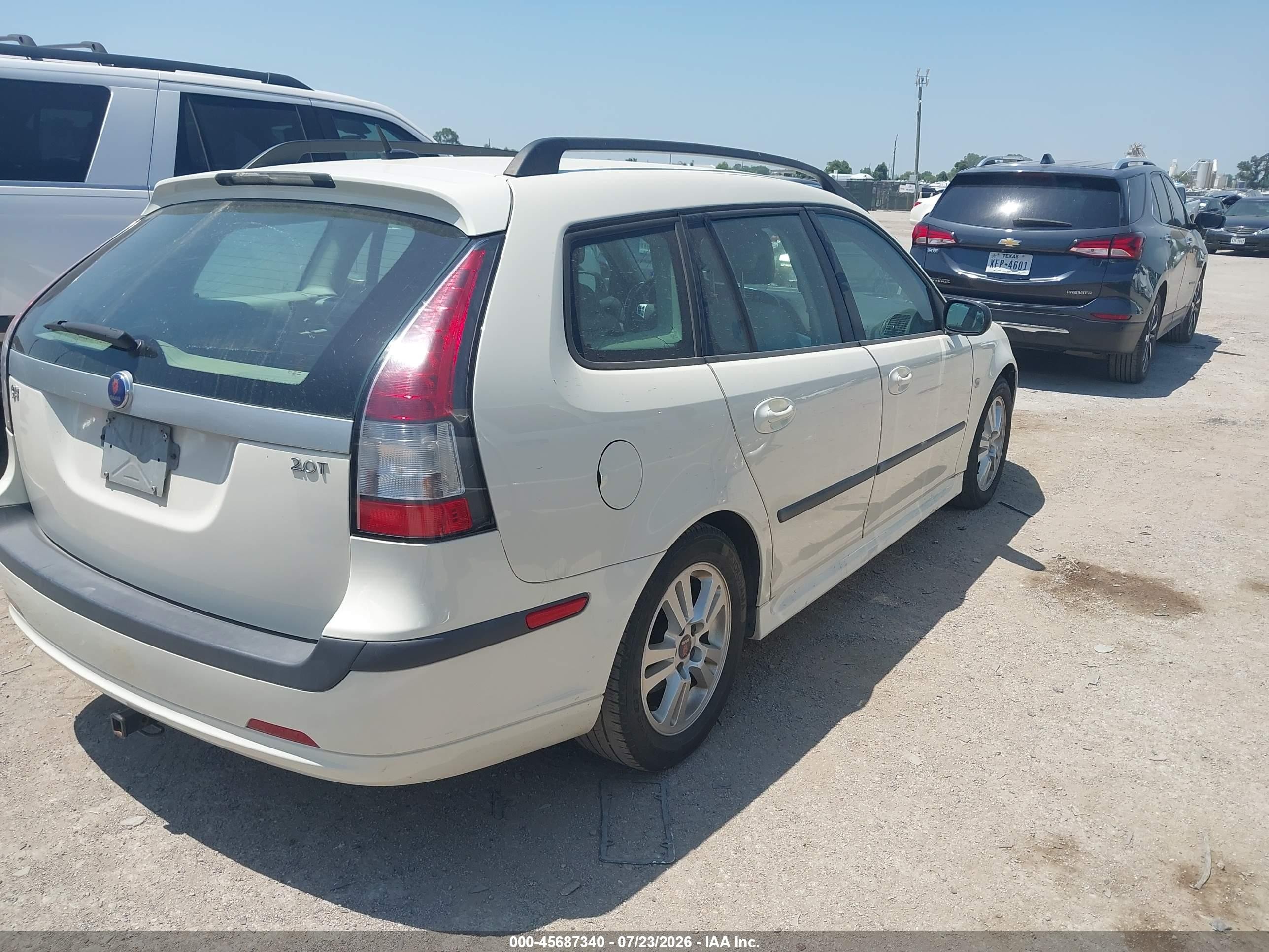 2007 Saab 9-3 2.0t Желто-коричневый vin: YS3FD59Y671147893