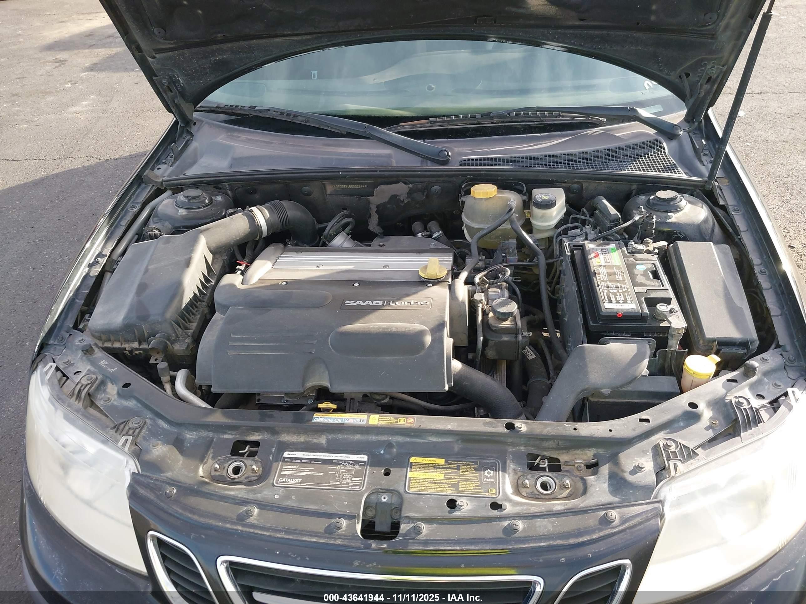 2005 Saab 9-3 Arc Black vin: YS3FD75Y456002644
