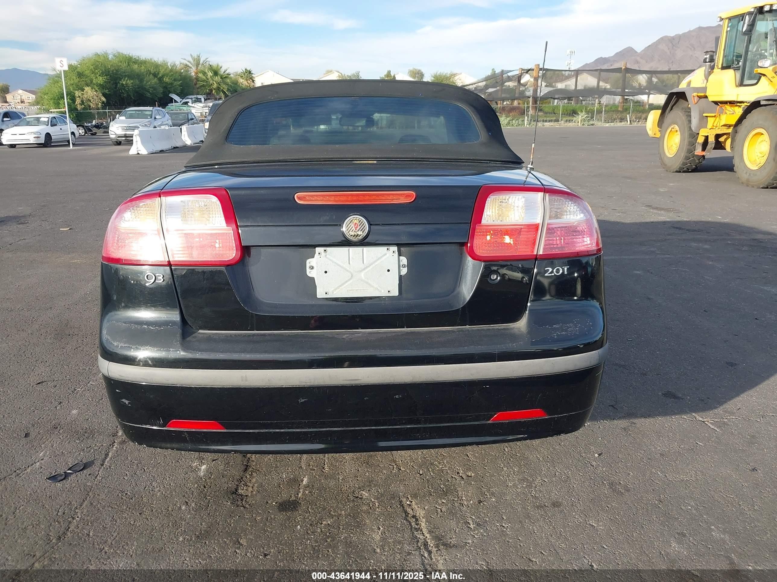 2005 Saab 9-3 Arc Black vin: YS3FD75Y456002644