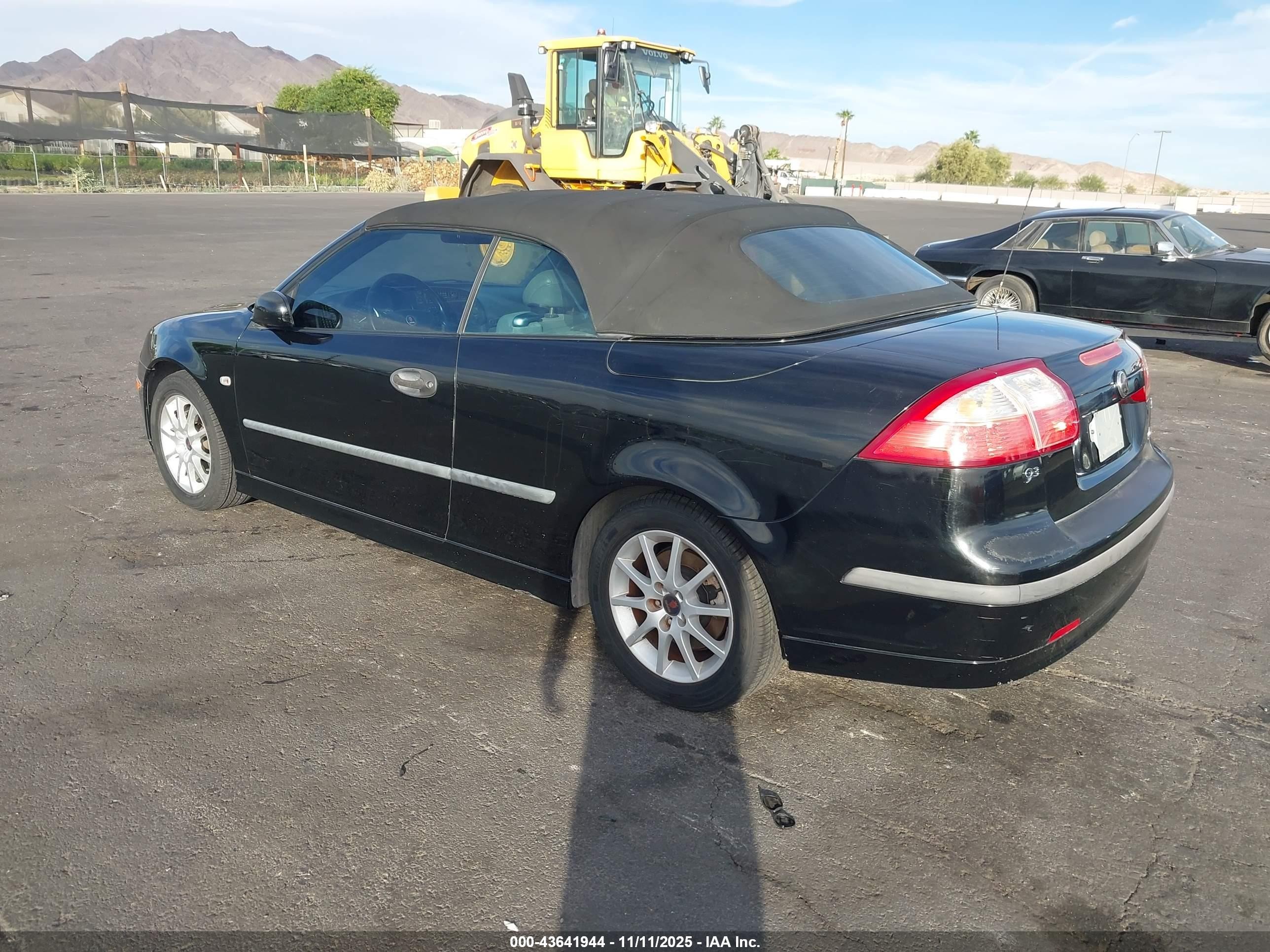 2005 Saab 9-3 Arc Black vin: YS3FD75Y456002644