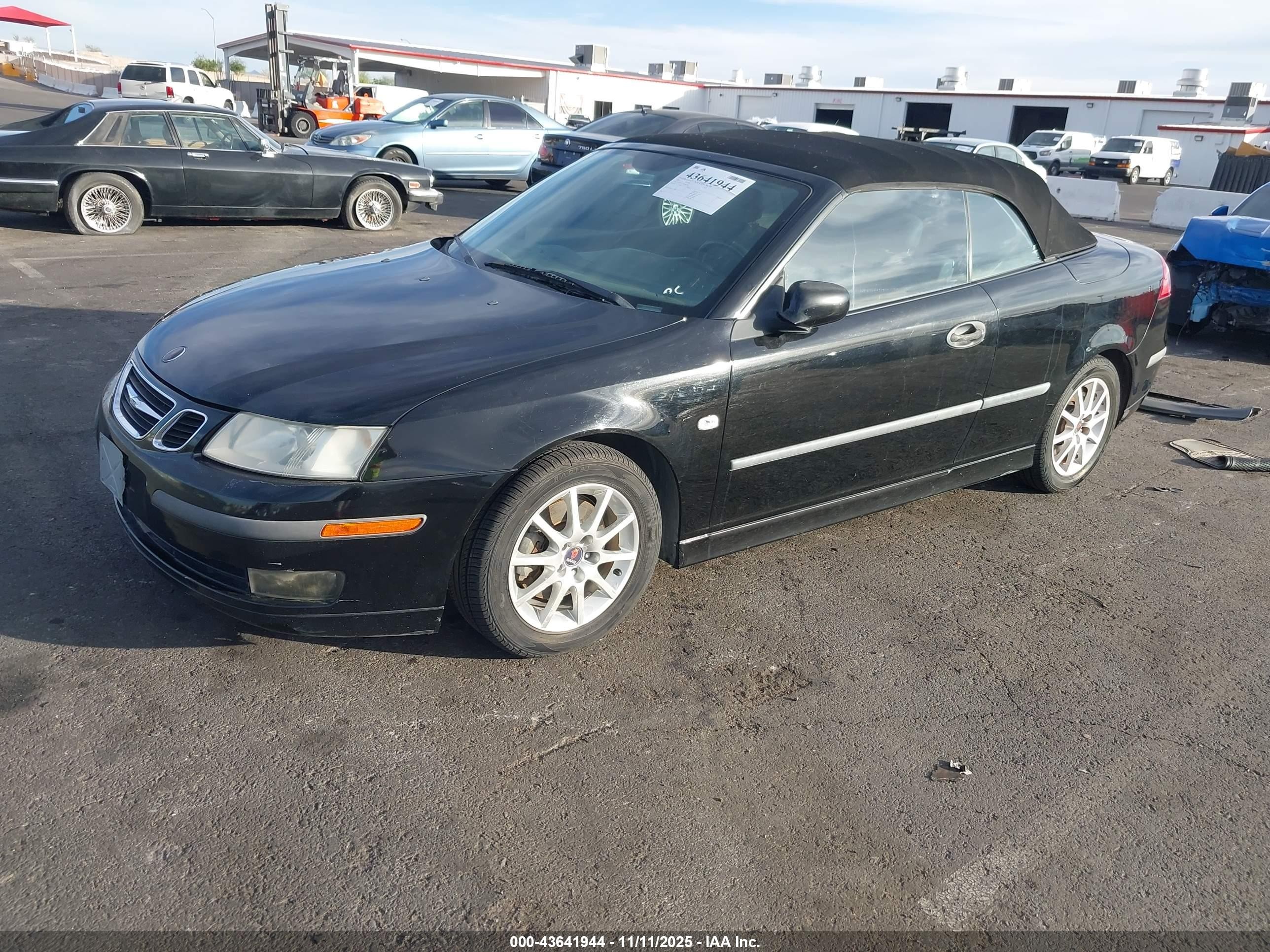 2005 Saab 9-3 Arc Black vin: YS3FD75Y456002644