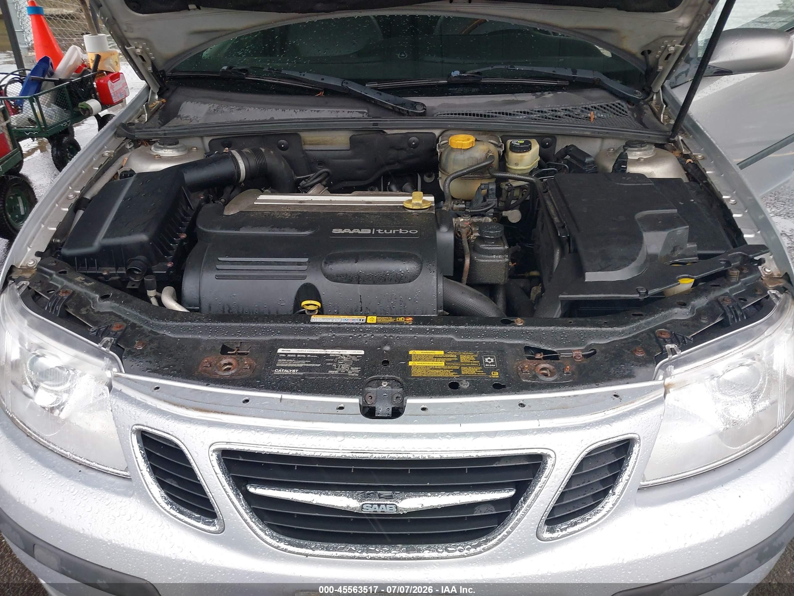 2005 Saab 9-3 Arc Silver vin: YS3FD75YX56014703